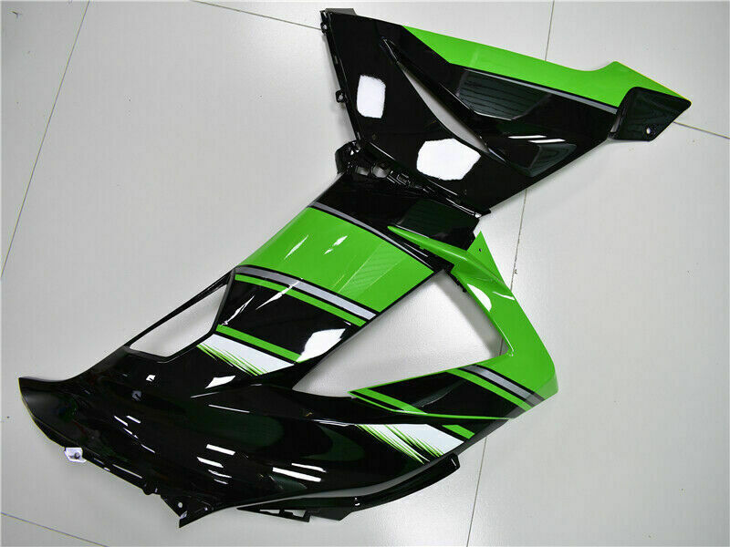 2013-2016 KAWASAKI ZX6R AMOTOPART FAIRING INJECTION KIT PLASTIQUE KIT VERT KIT ADM