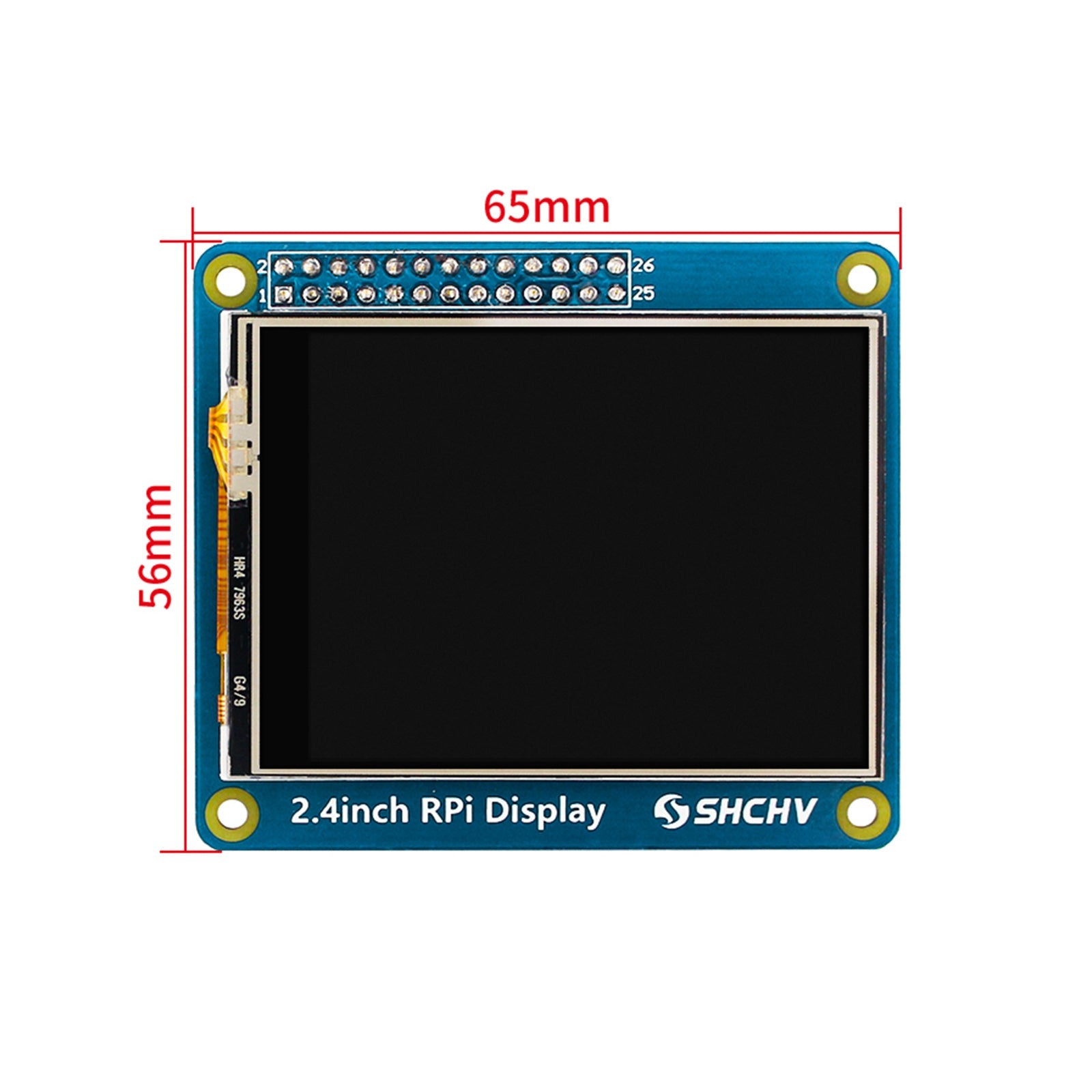 Pantalla LED de 2,4 pulgadas, 320 x 240 píxeles, apta para Raspberry Pi 4B 3B+ Zero 2 W