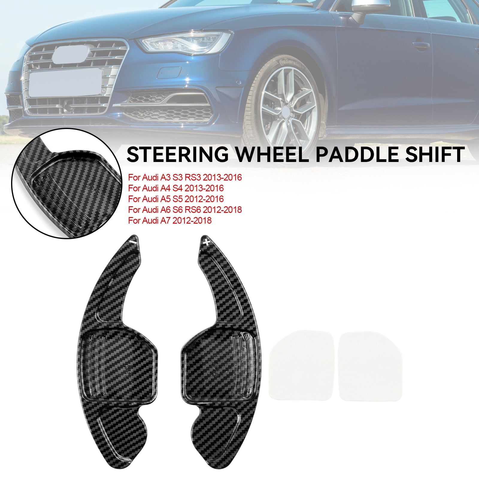 Padzový radiaci vývesok na volante Paddle ABS Plastics Fit Audi Q5 SQ5 2013-2018