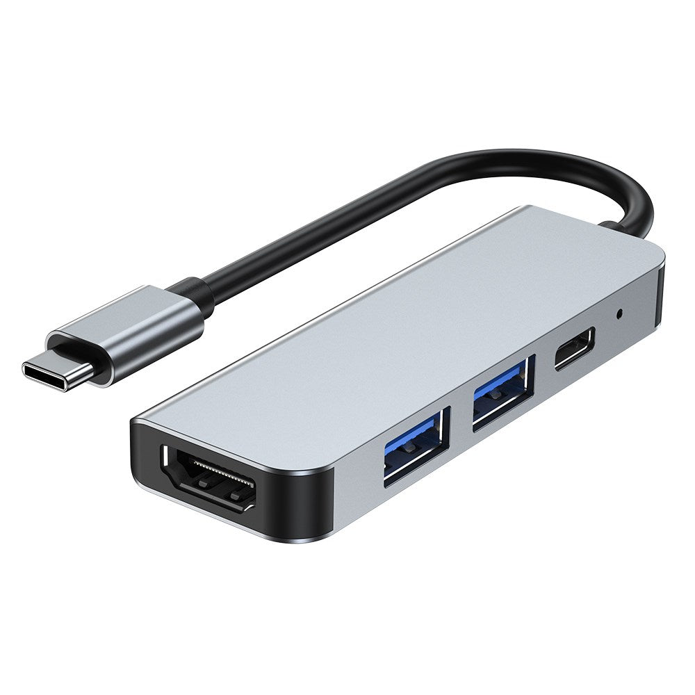 Adaptador HUB 4 en 1 USB-C tipo C HD con salida 4K HD USB3.0 para MacBook Pro iPad Pro