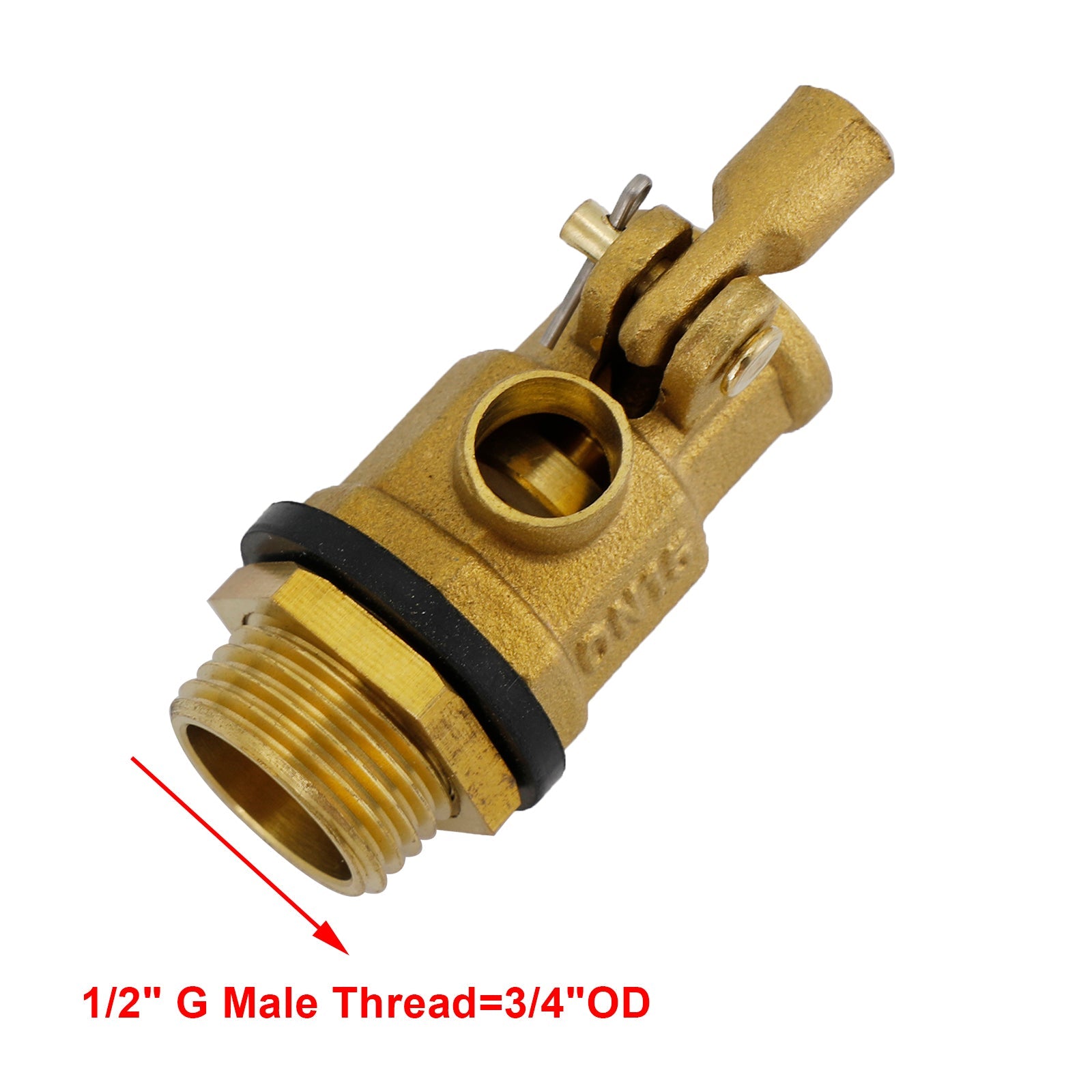 Robinet à bille flottante à filetage mâle 1/2"-1", capteur d'eau en acier inoxydable