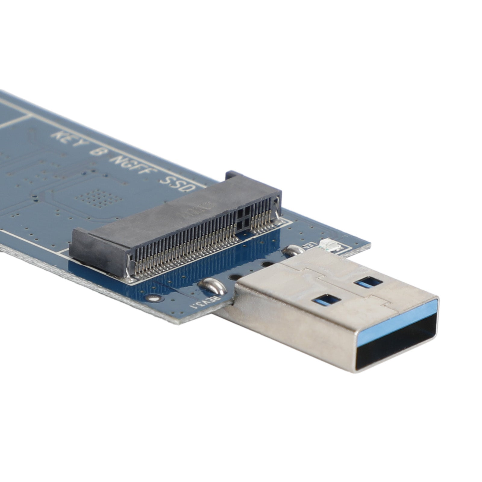 Adaptador M.2 a USB Adaptador SSD de protocolo SATA M.2 con llave B para 2230 2242 2260 2280