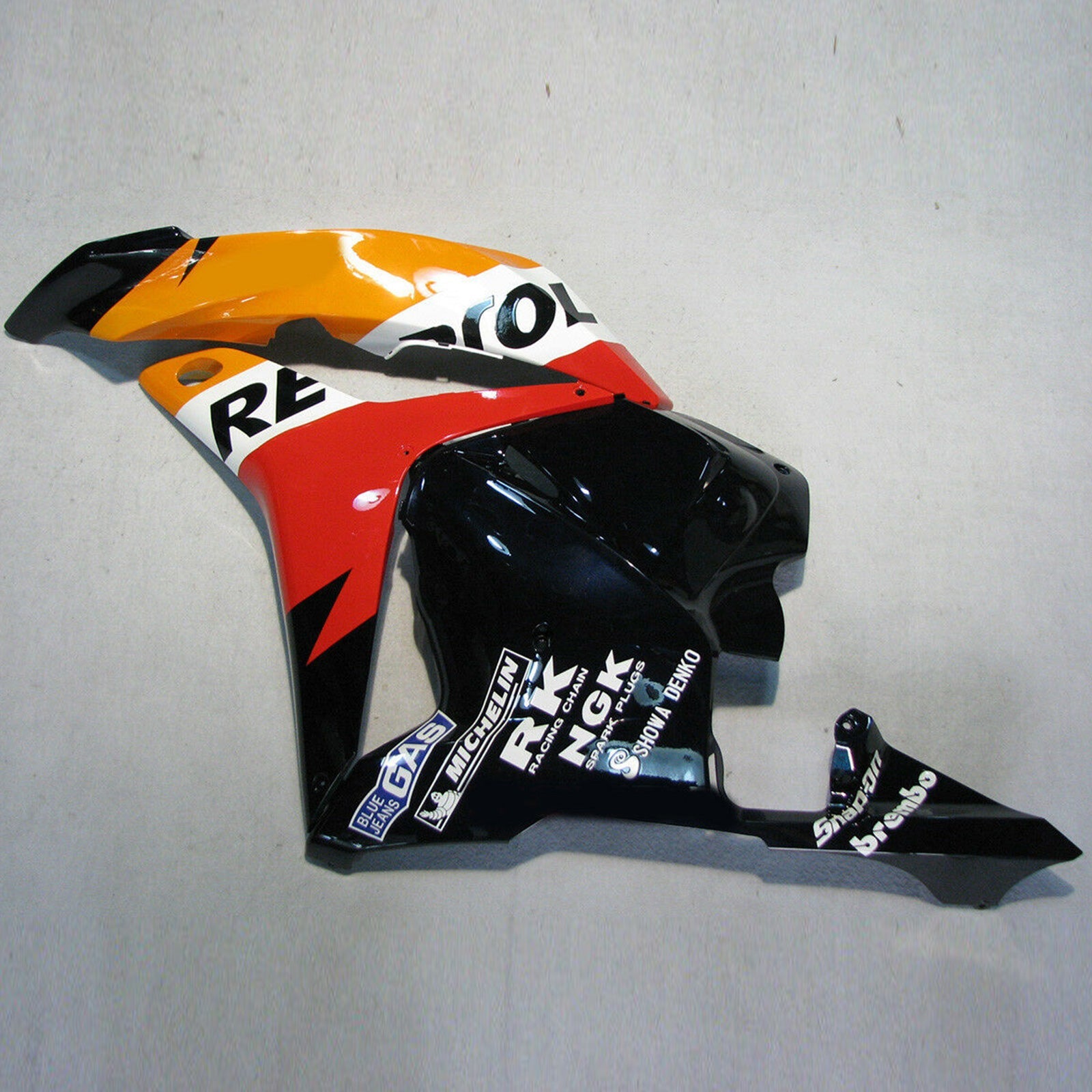 2009-2012 Honda CBR600 RR F5 Amotopart Kit de carénage ABS orange noir #21