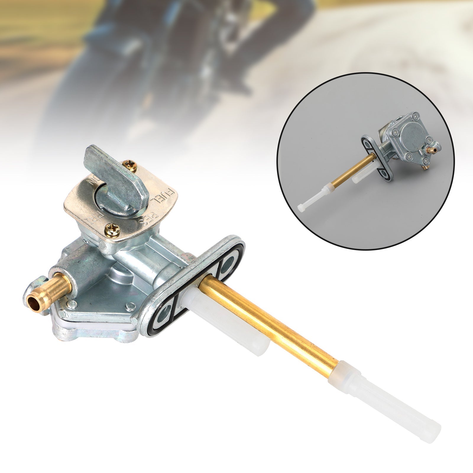 Gastank Brandstofkraan Benzinekraan geschikt voor Kawasaki ZR400 ZRX 1994-2008 51023-1267 Generiek
