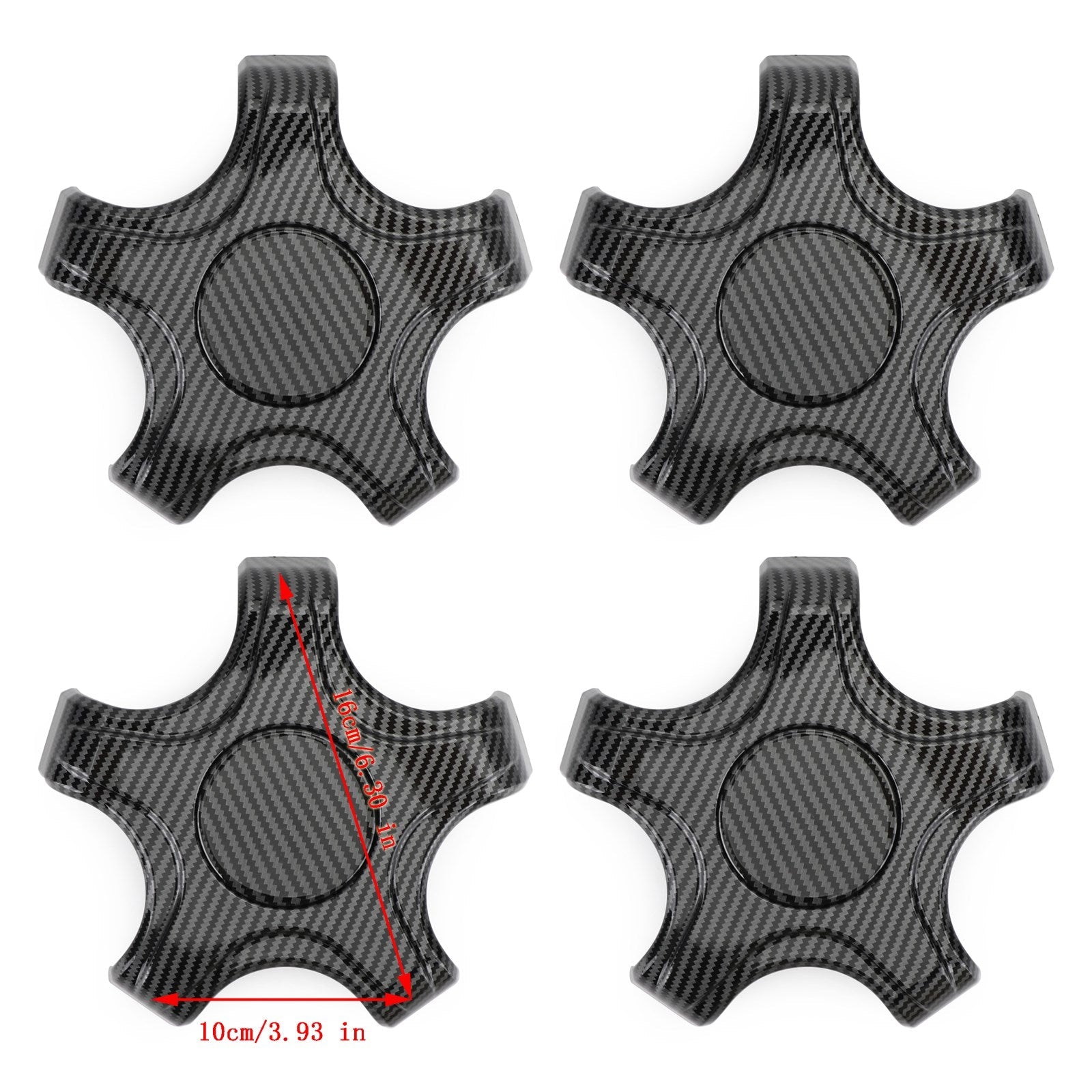 4ksové koliesko stredné uzáver krytu kryt