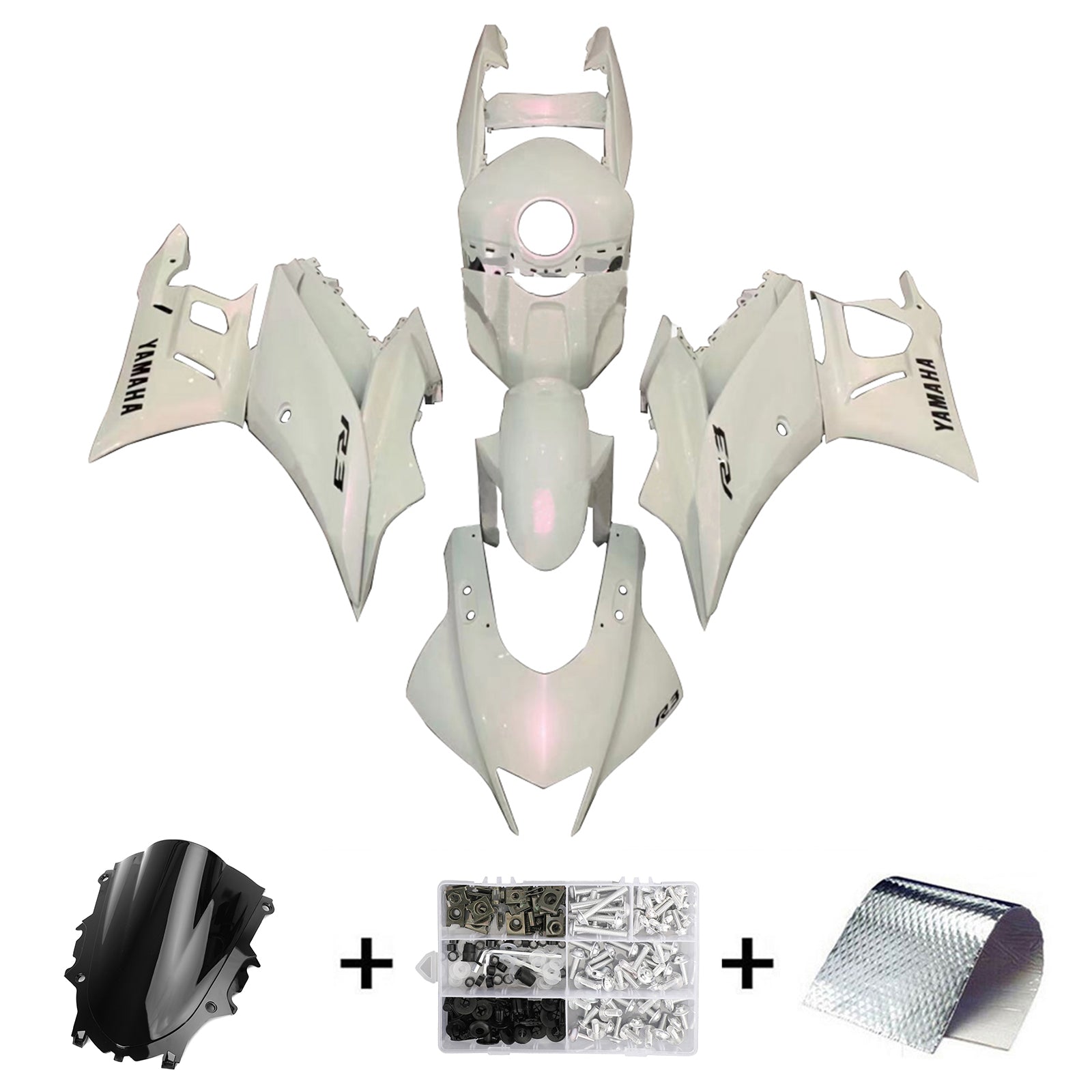 2019-2021 Yamaha YZF-R3 R25 Kit de carénage Kit de carrosserie en plastique Abs
