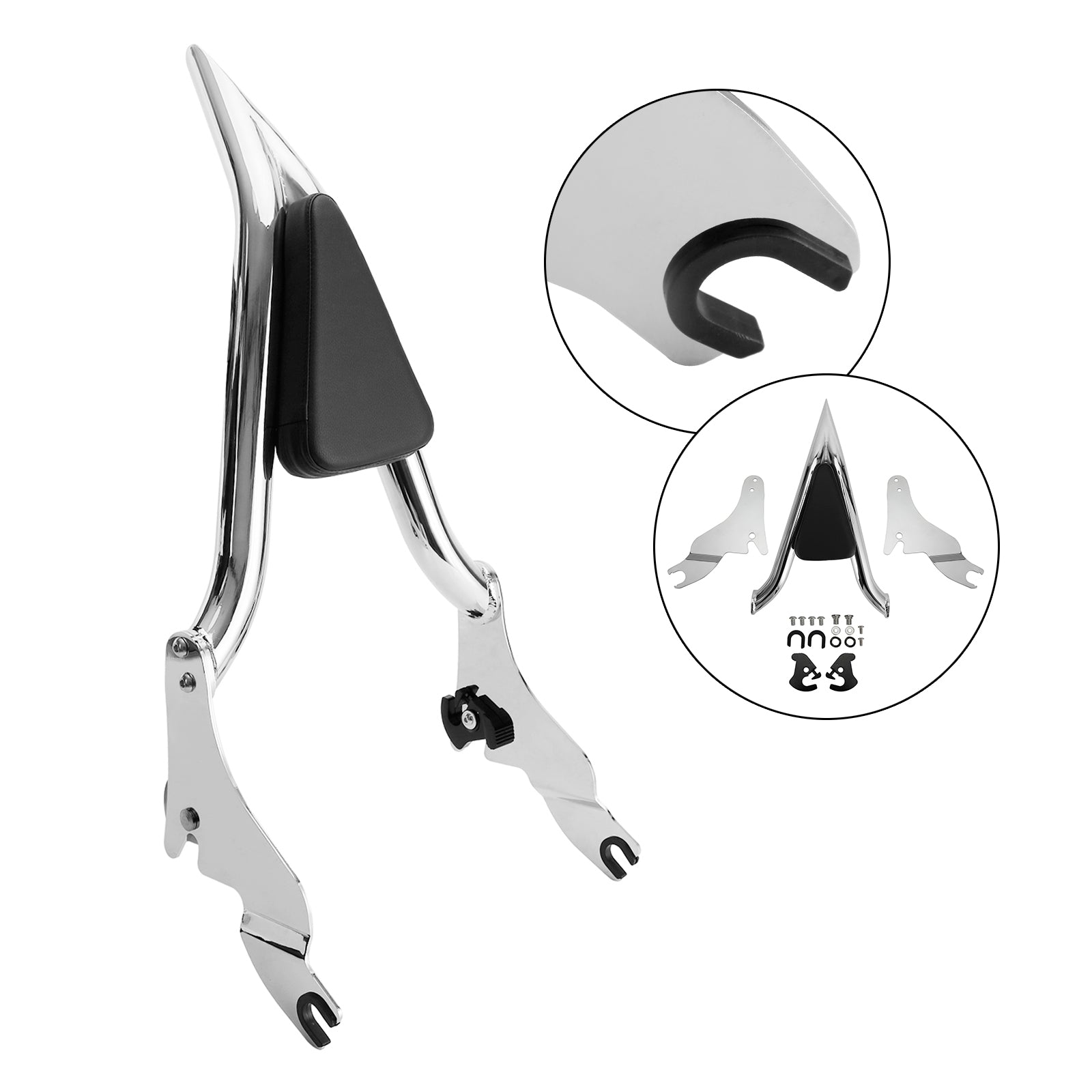 2009-2022 CVO Road Glide Street Road King dossier Sissy Bar