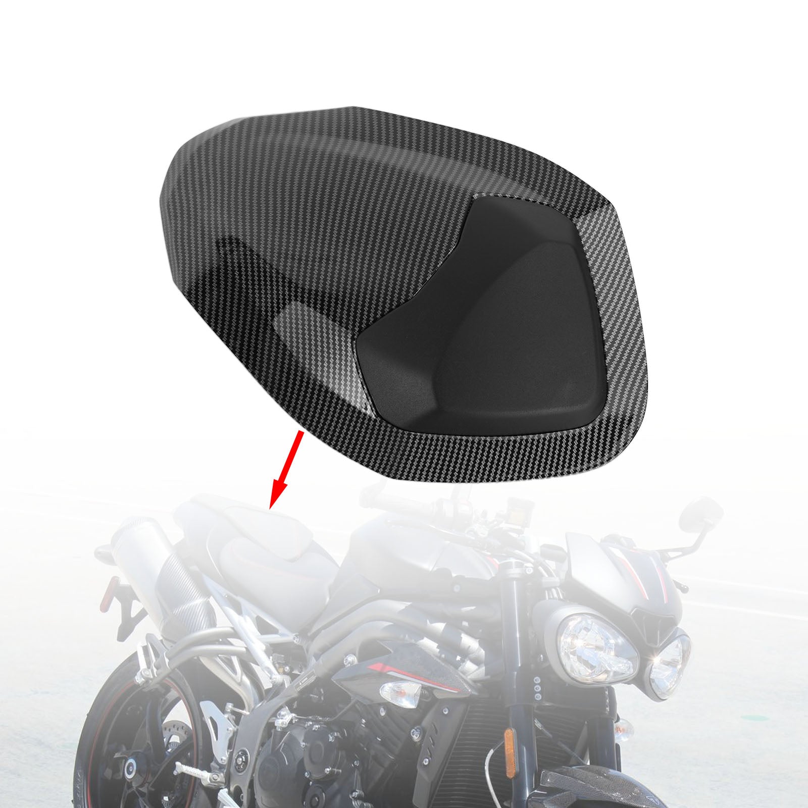 2017-2019 Street Triple Rs 765 Bakre svansstol Fairing Cowl Cover Generic