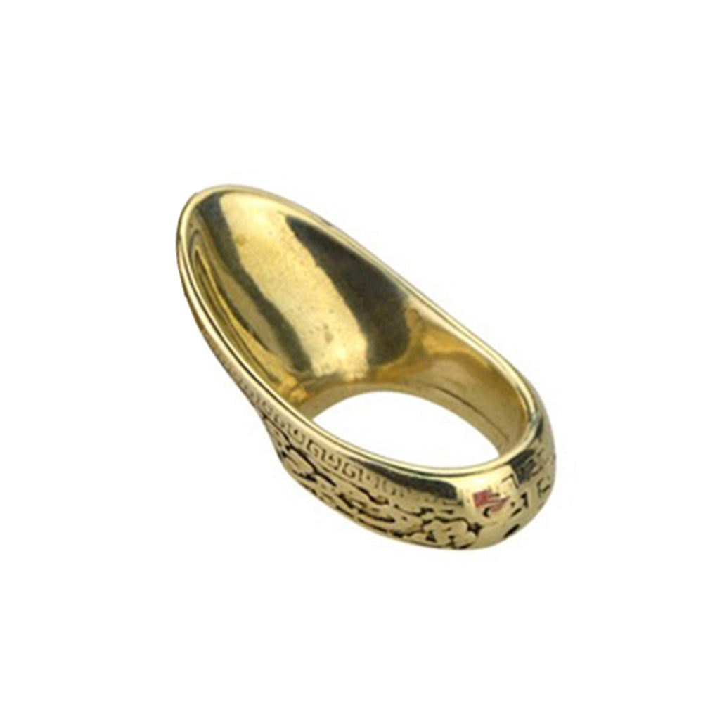 Arco e flecha de 22mm de cobre protetor de dedo de dedo de cobre caça ao arco da engrenagem