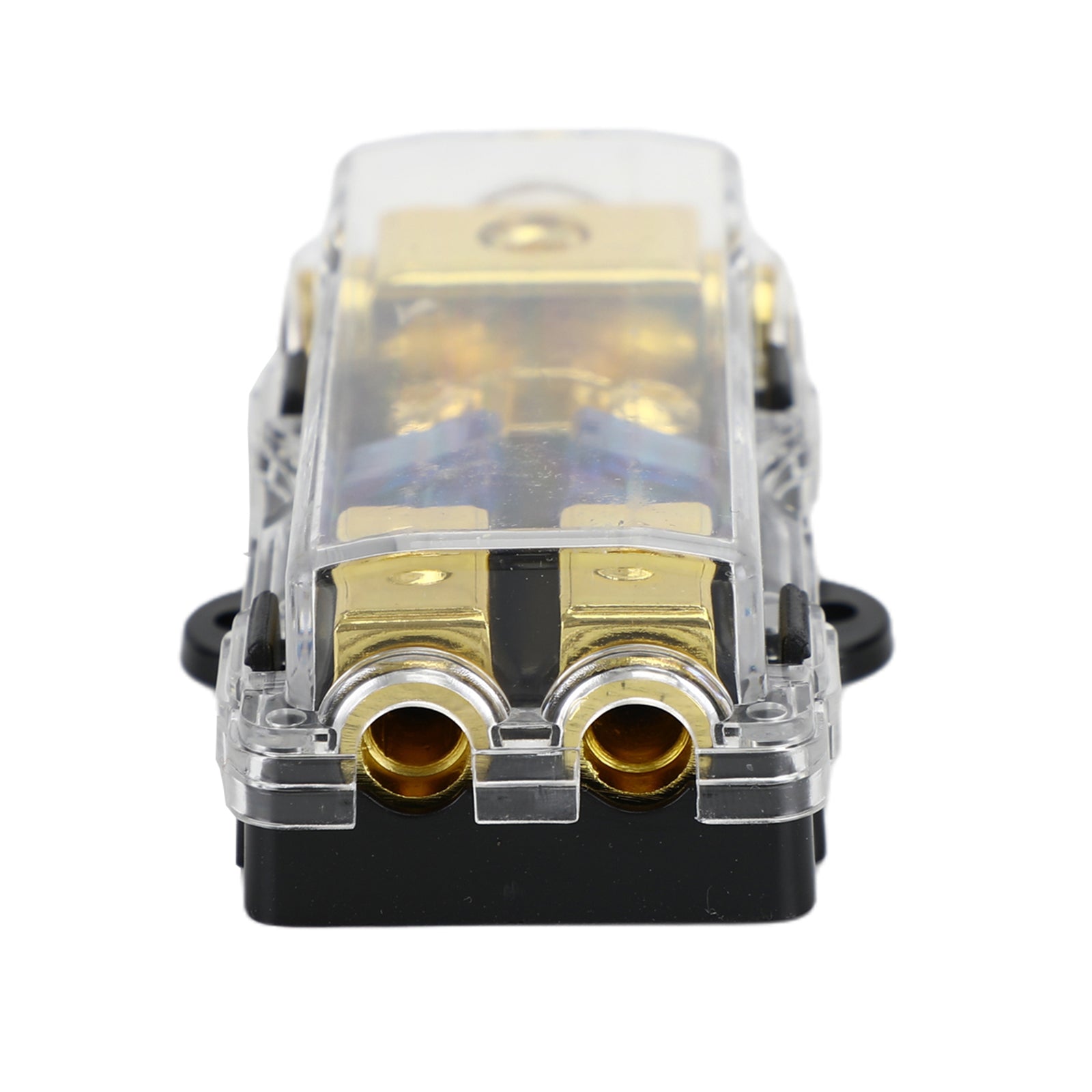 2-weg mini ANL-bladzekeringblokhouder, koper 0/2/4 gauge tot 4/6/8 gauge 60 amp