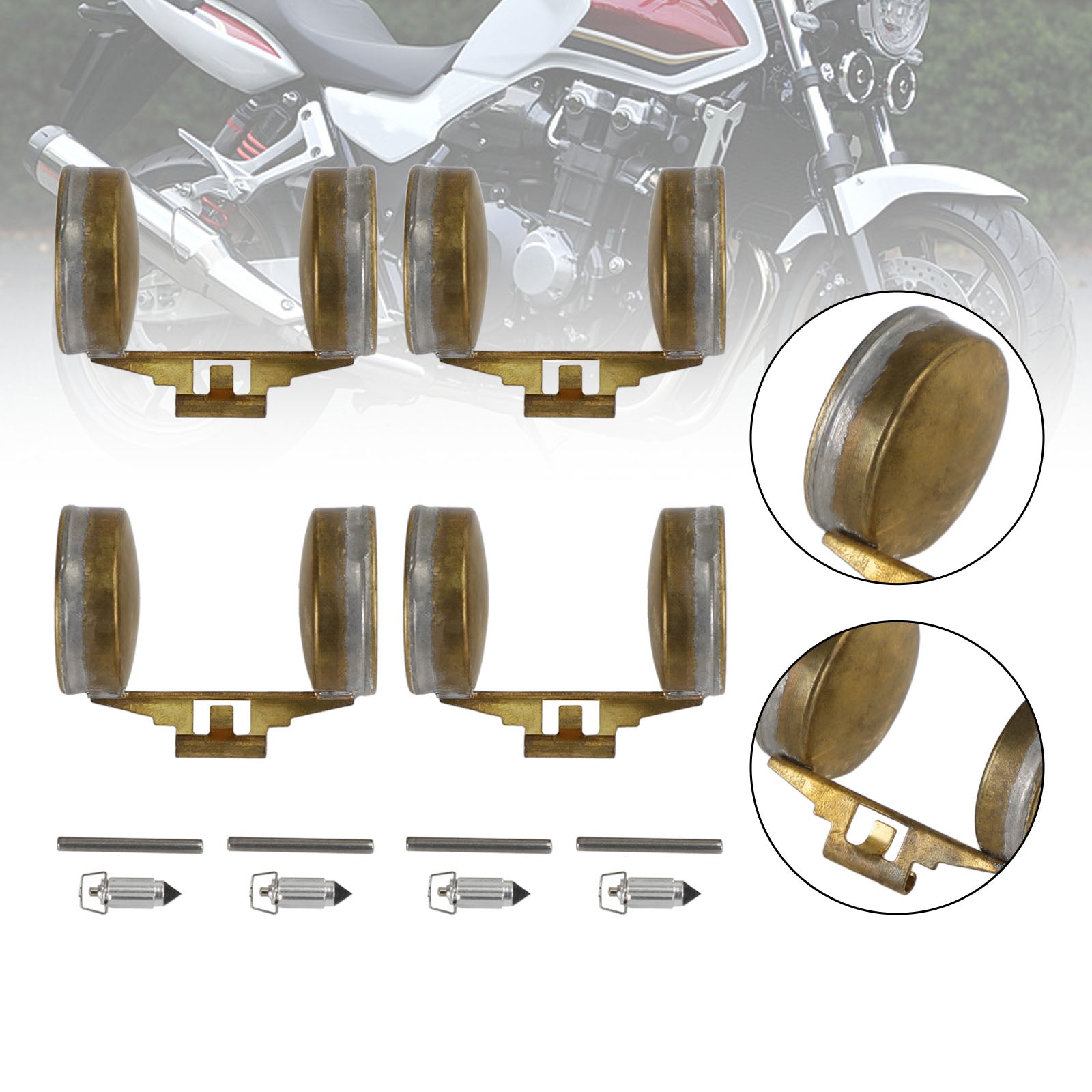 Honda CB100 CB350 XL100 XL125 XL175 SL100 4X Kit de réparation de carburateur flotteur