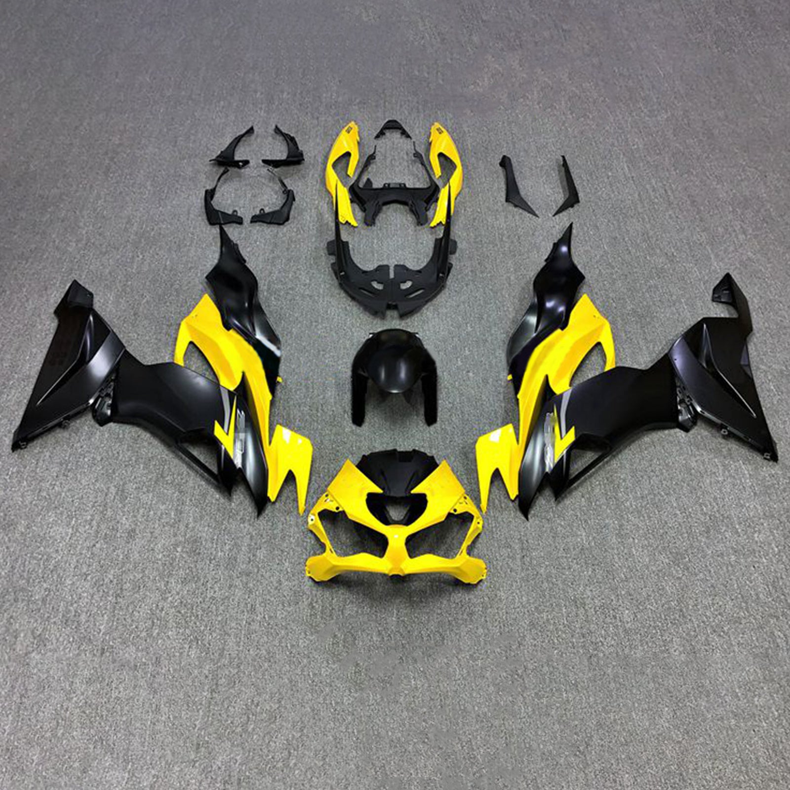 2019-2022 Kawasaki ZX6R Amotopart Kit de carenado de inyección Carrocería Plástico ABS # 110
