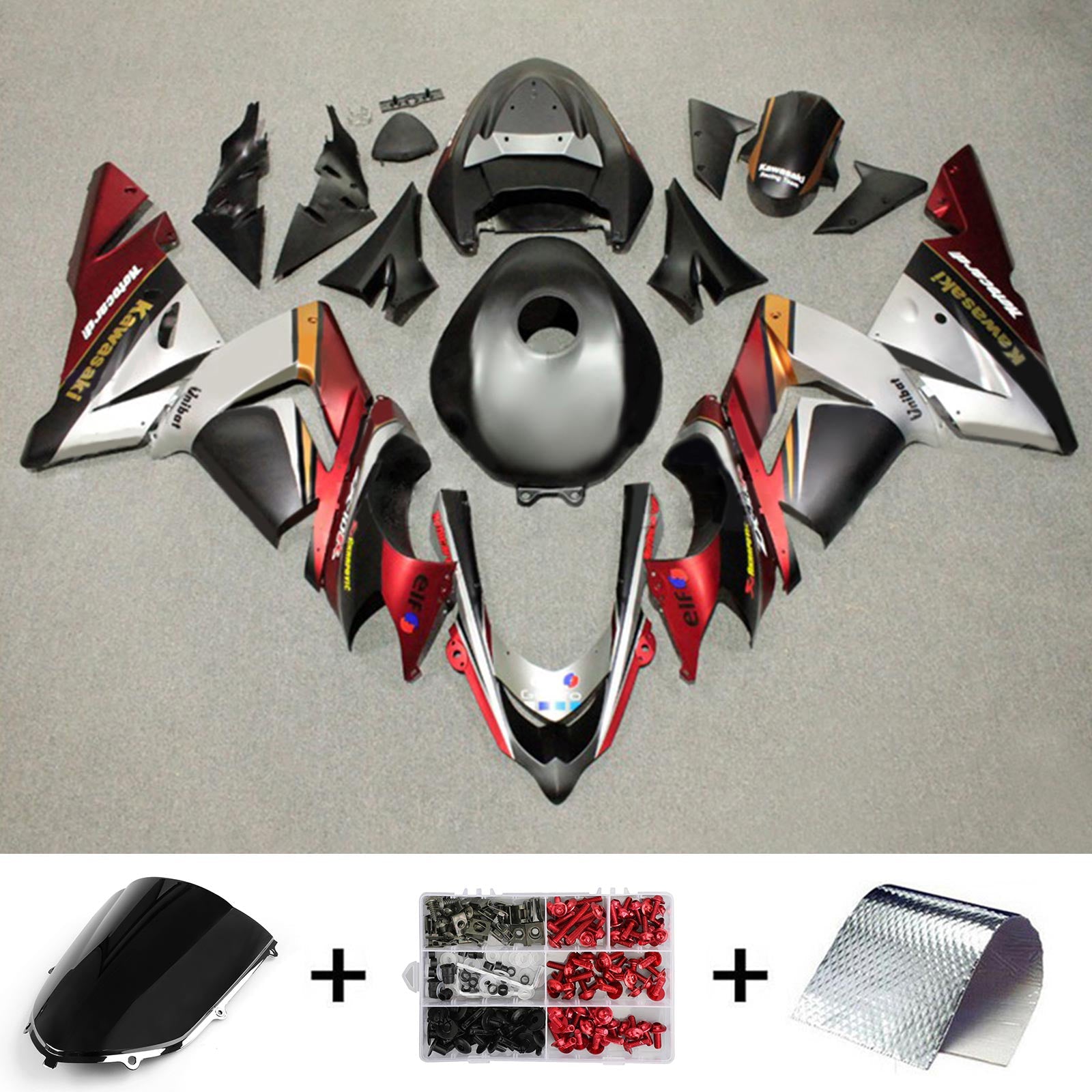 2004-2005 Kawasaki ZX10R Kit de carenado Carrocería Plástico ABS