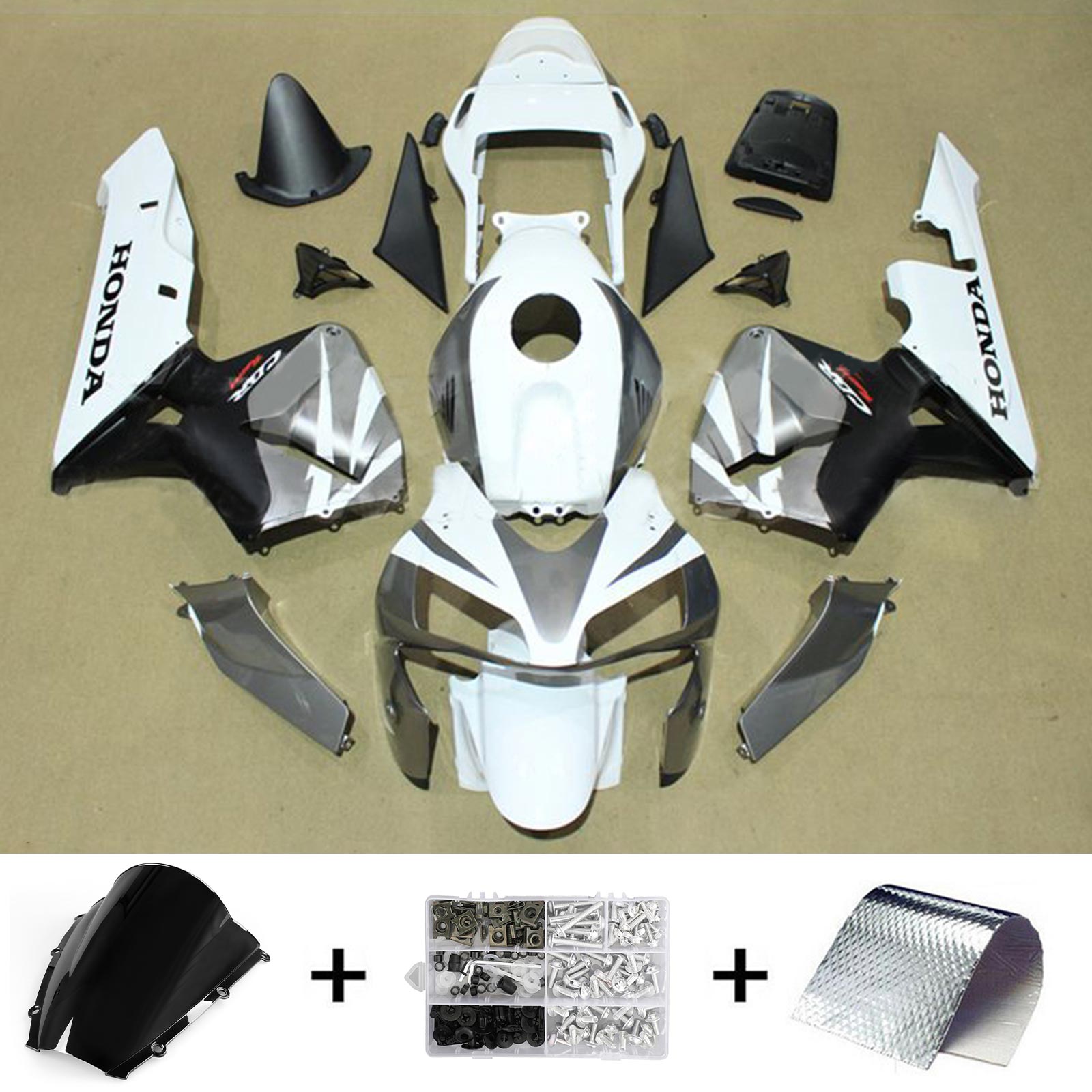 2003-2004 Honda CBR600RR F5 FAIRING KIT BODEWORD PLASTU ABS