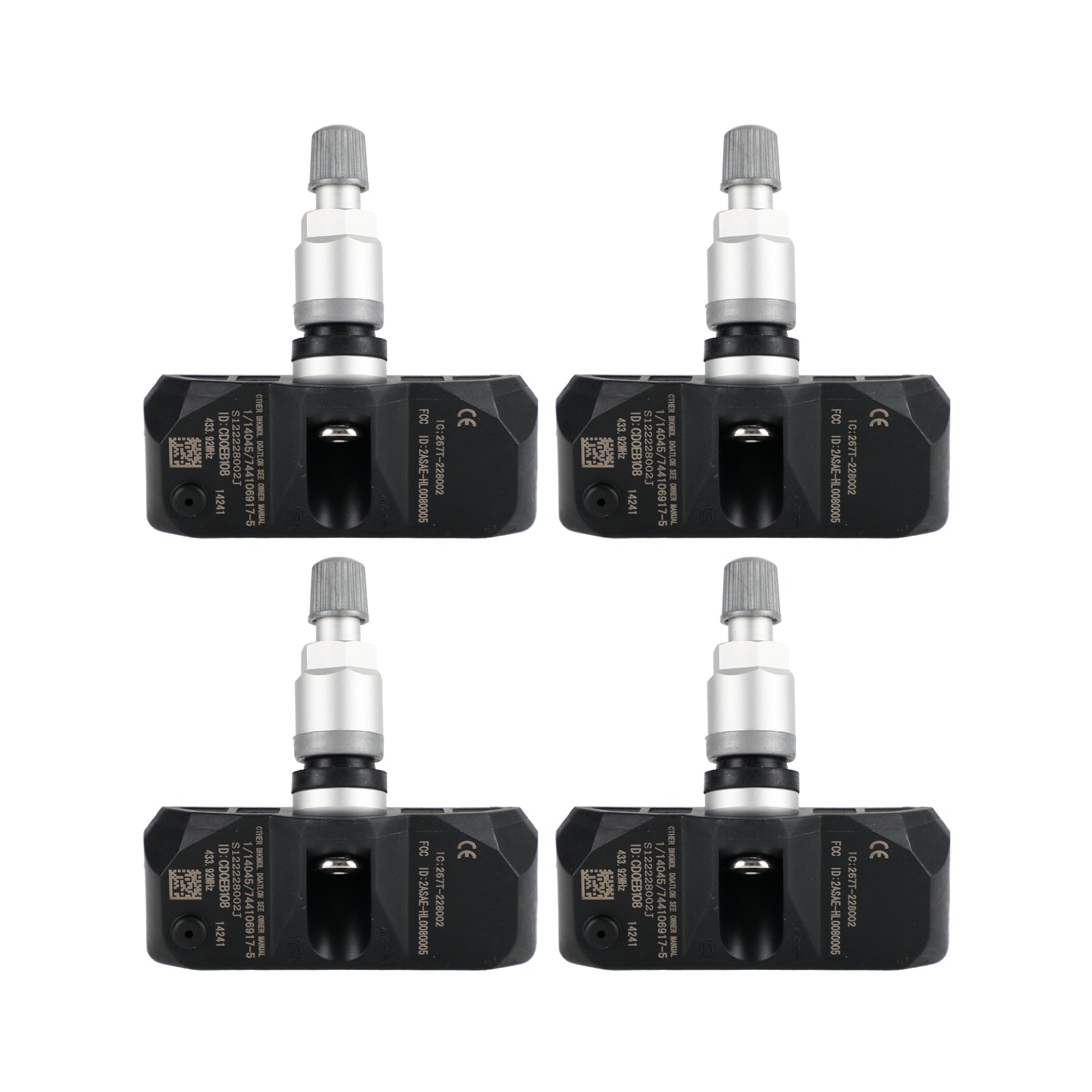 Benz GL550 GL320 S450 Dekktrykkovervåkningssystem Sensor A0025406717 4PCS
