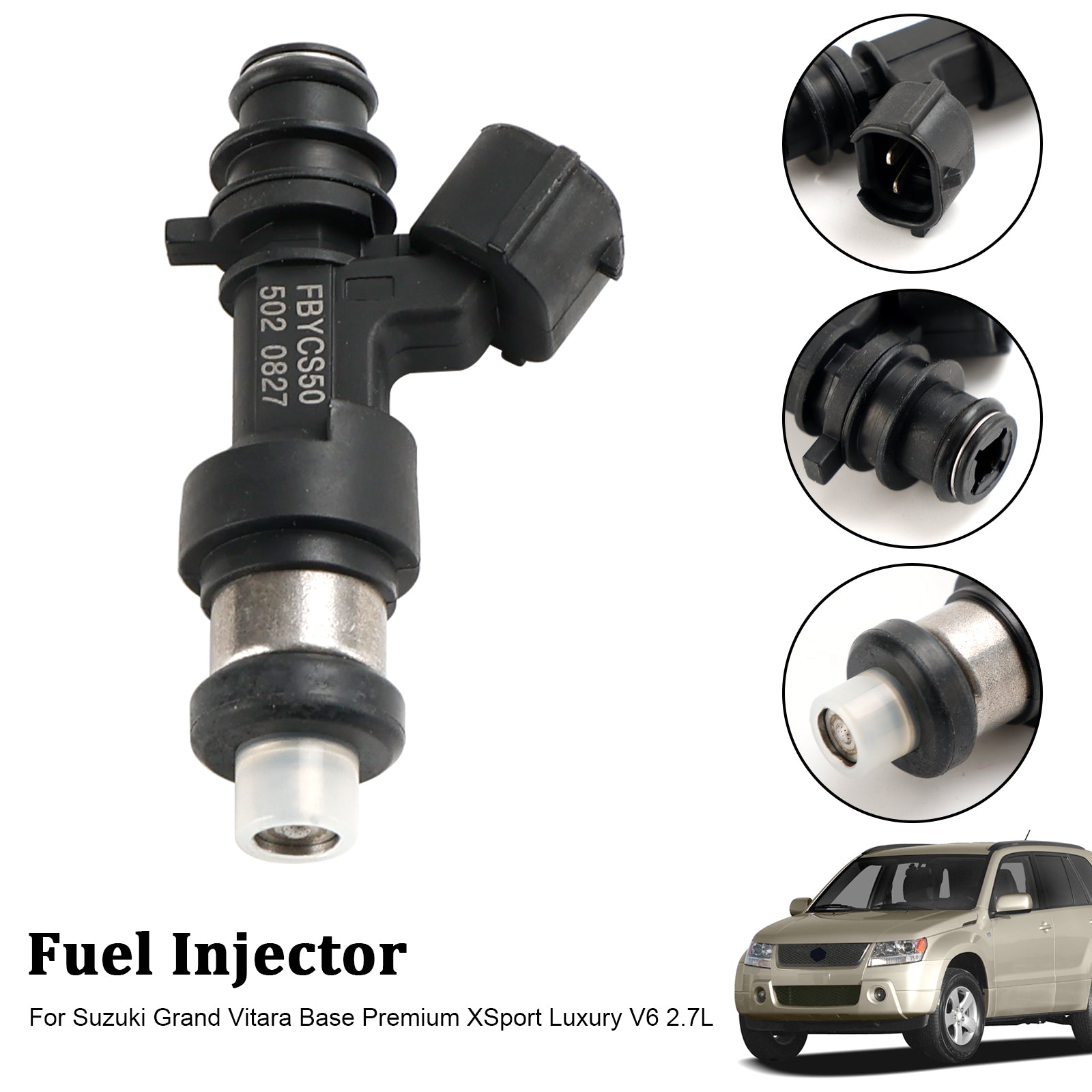 1PCS Fuel Injector 15710-66J00 FIT Suzuki Grand Vitara Base V6 2.7L FBYCS50