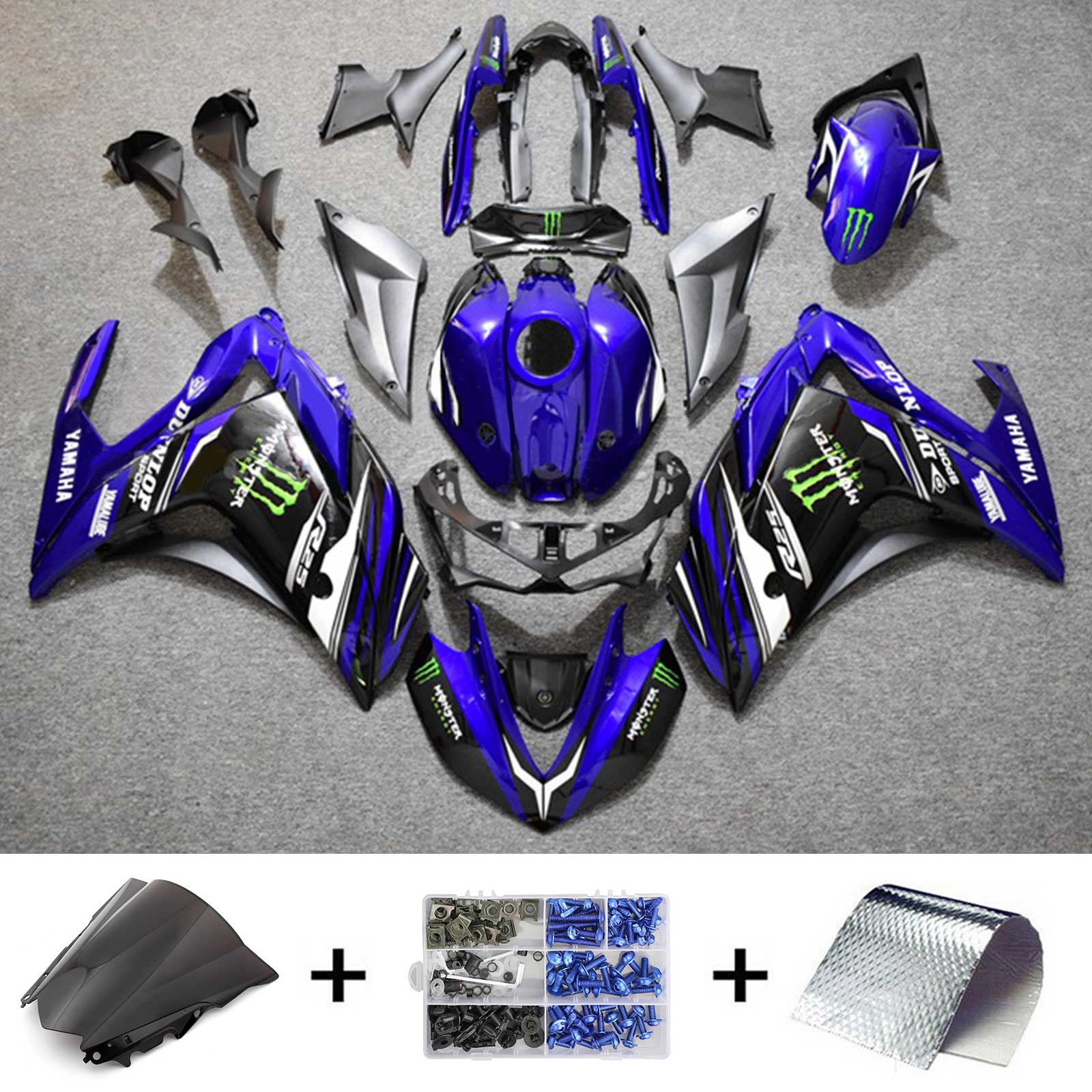 2014-2018 YAMAHA YZF-R3 2015-2017 R25 FAIRING KIT GENERIC