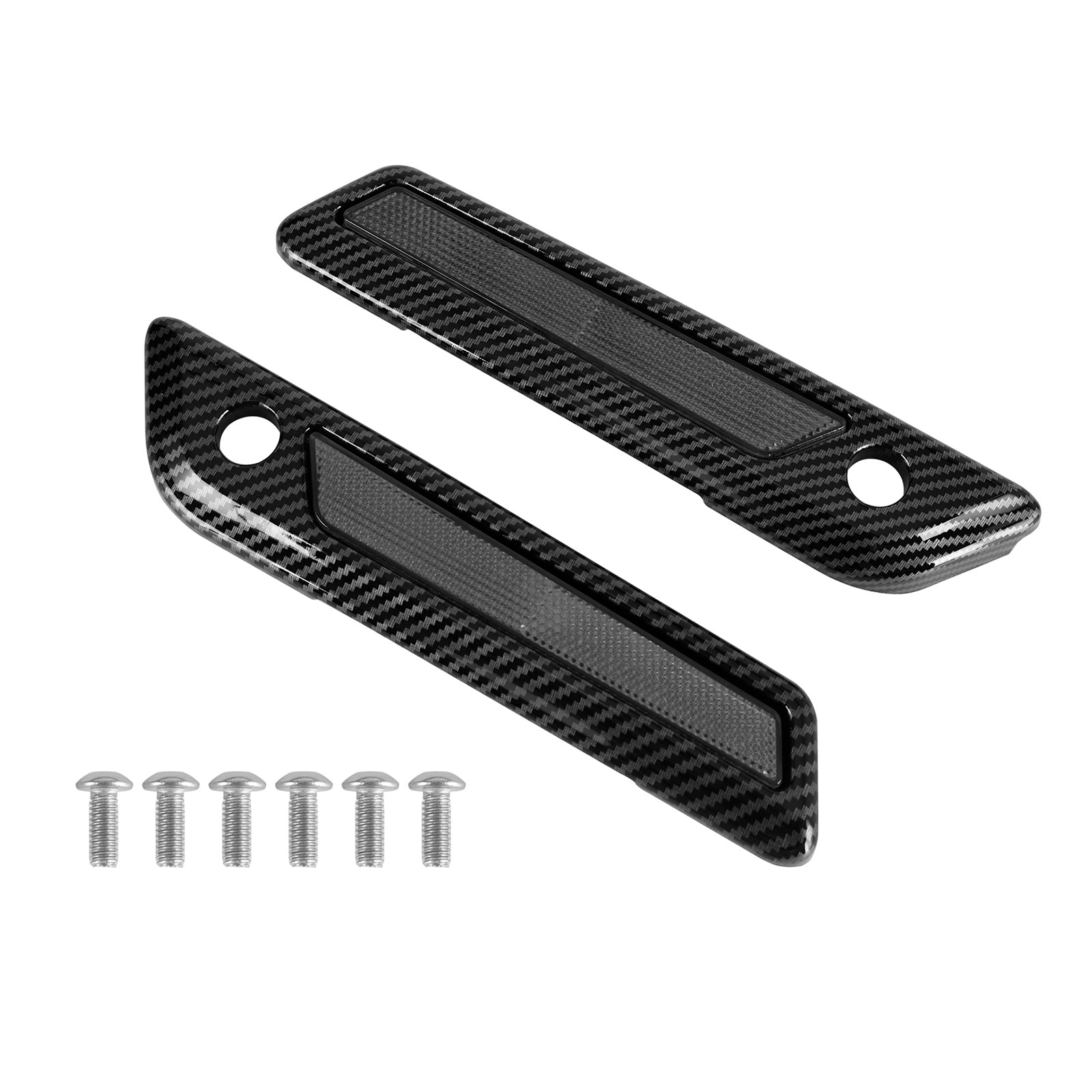 Tampa de trava de trava de bagagem lateral para Touring Road Glide King 14-23 Carbon_gray