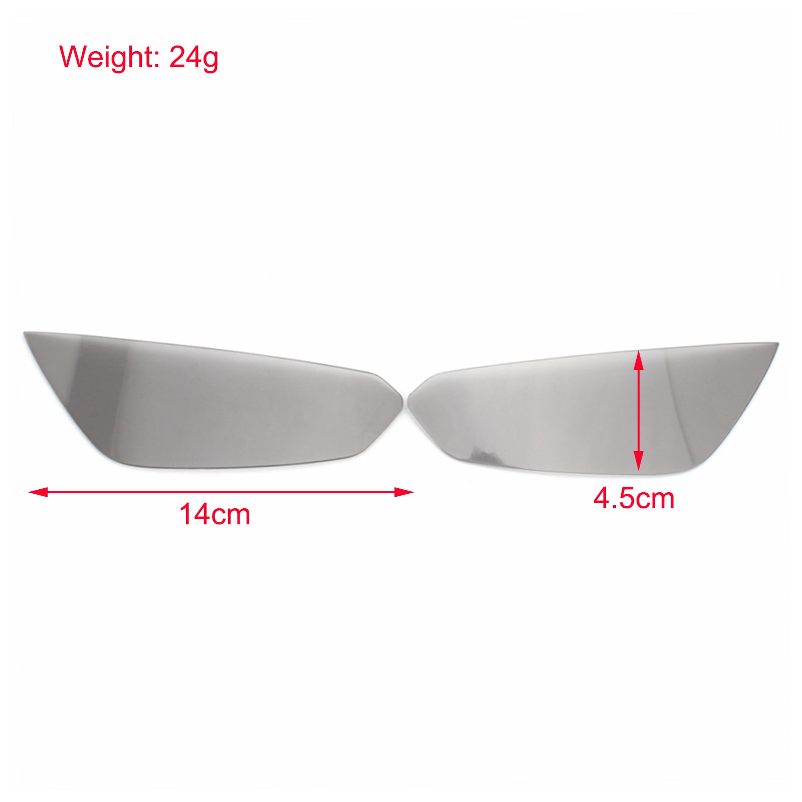 Protector de lente de faro delantero para Kawasaki Z1000 Z1000R 14-21, humo genérico