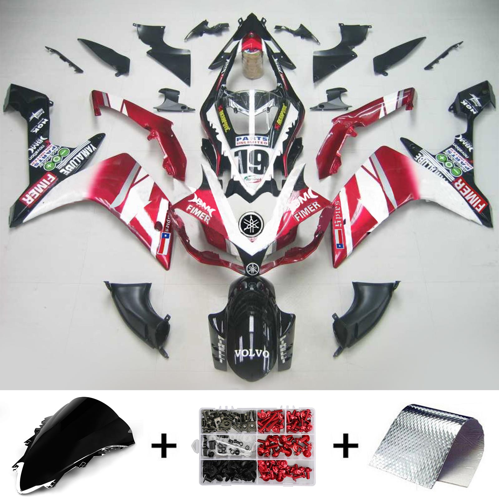 2007-2008 Yamaha yzf 1000 R1 Kit de carénage générique