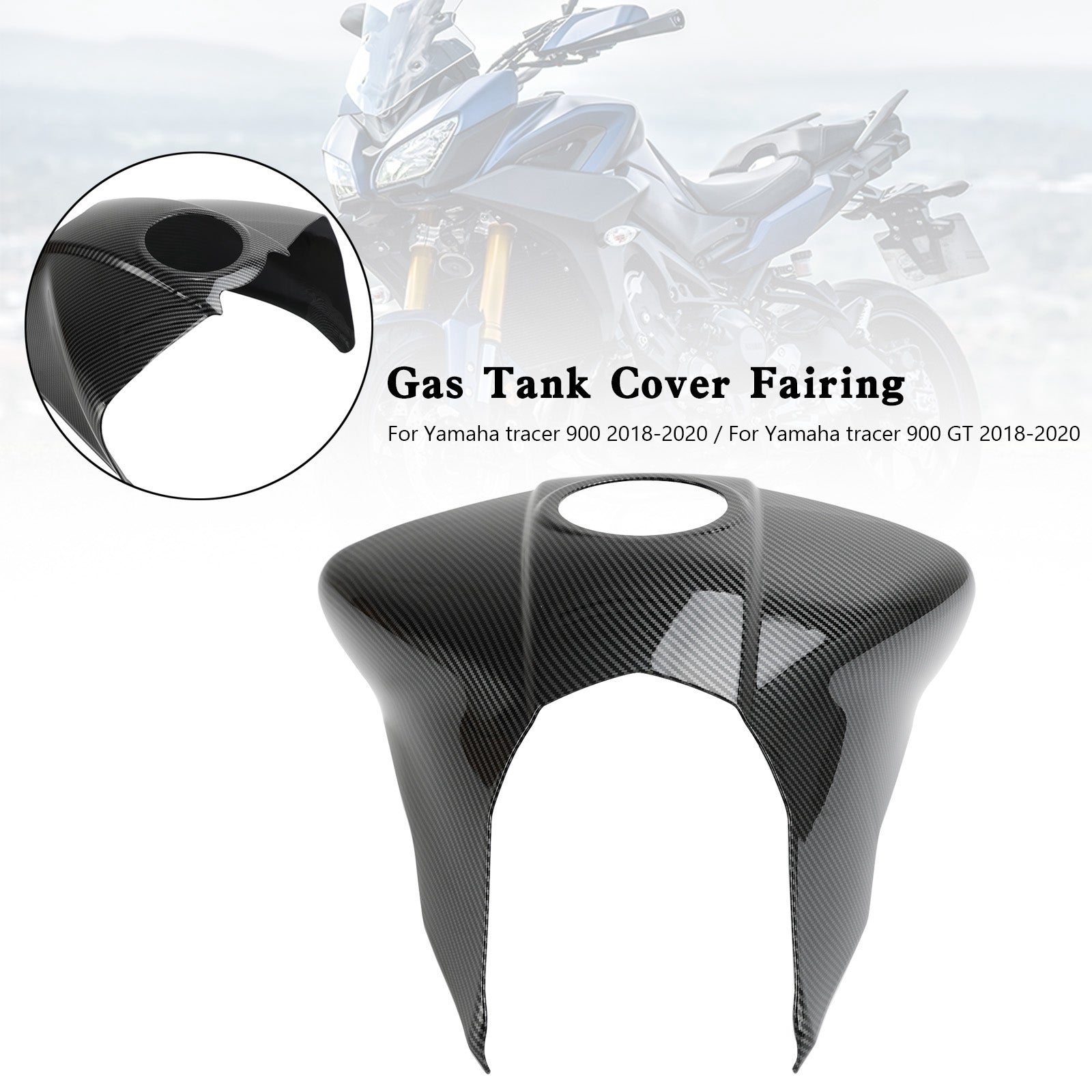 Yamaha tracer 900/GT 2018-2020 couvercle de réservoir d'essence protecteur de carénage