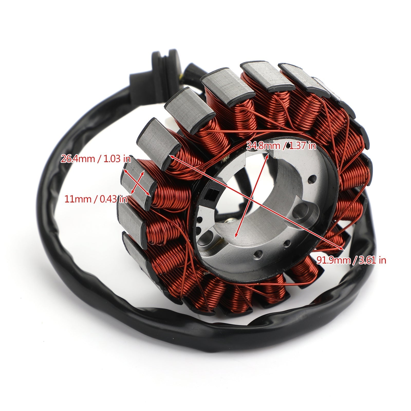 Stator Generator-generator for Honda CBR125 CBR 125 R/RS/RT 11-17 31120-KPP-T01 Generisk