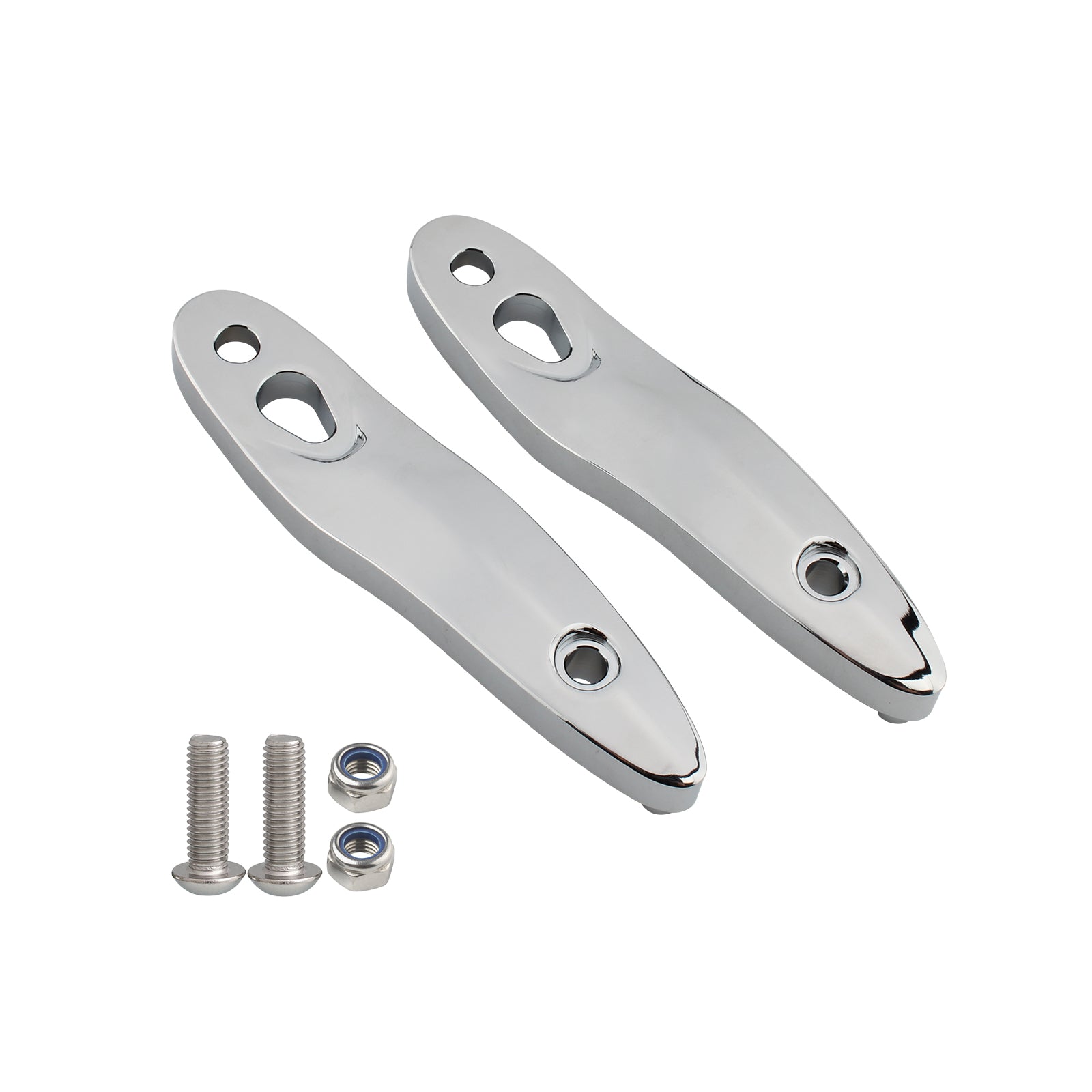 Kit de reubicación de placa de matrícula de soporte de extensión de señal de giro apto para Softail 00-20 negro