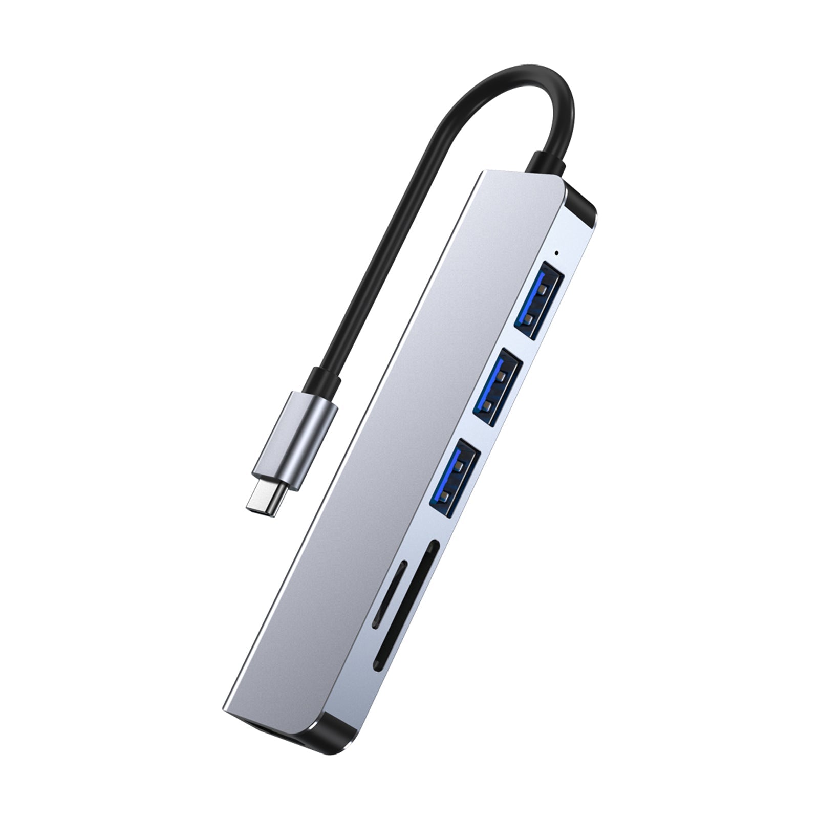 6 v 1 USB-C Typ C HD Výstup 4K USB 3.0 HD Adapter Hub Multifunction Dock