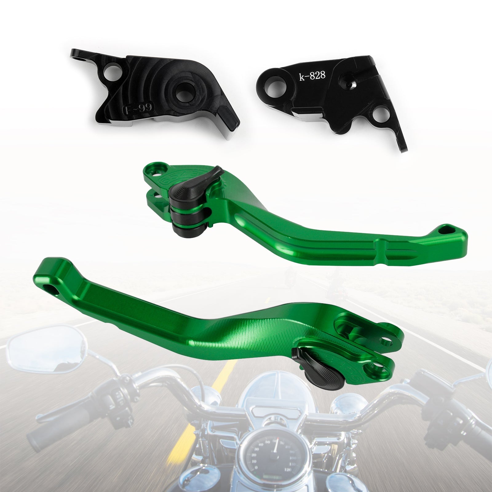 Kawasaki ZX10R/RR/KRT 2016-2017 Palanca de freno de embrague corta CNC