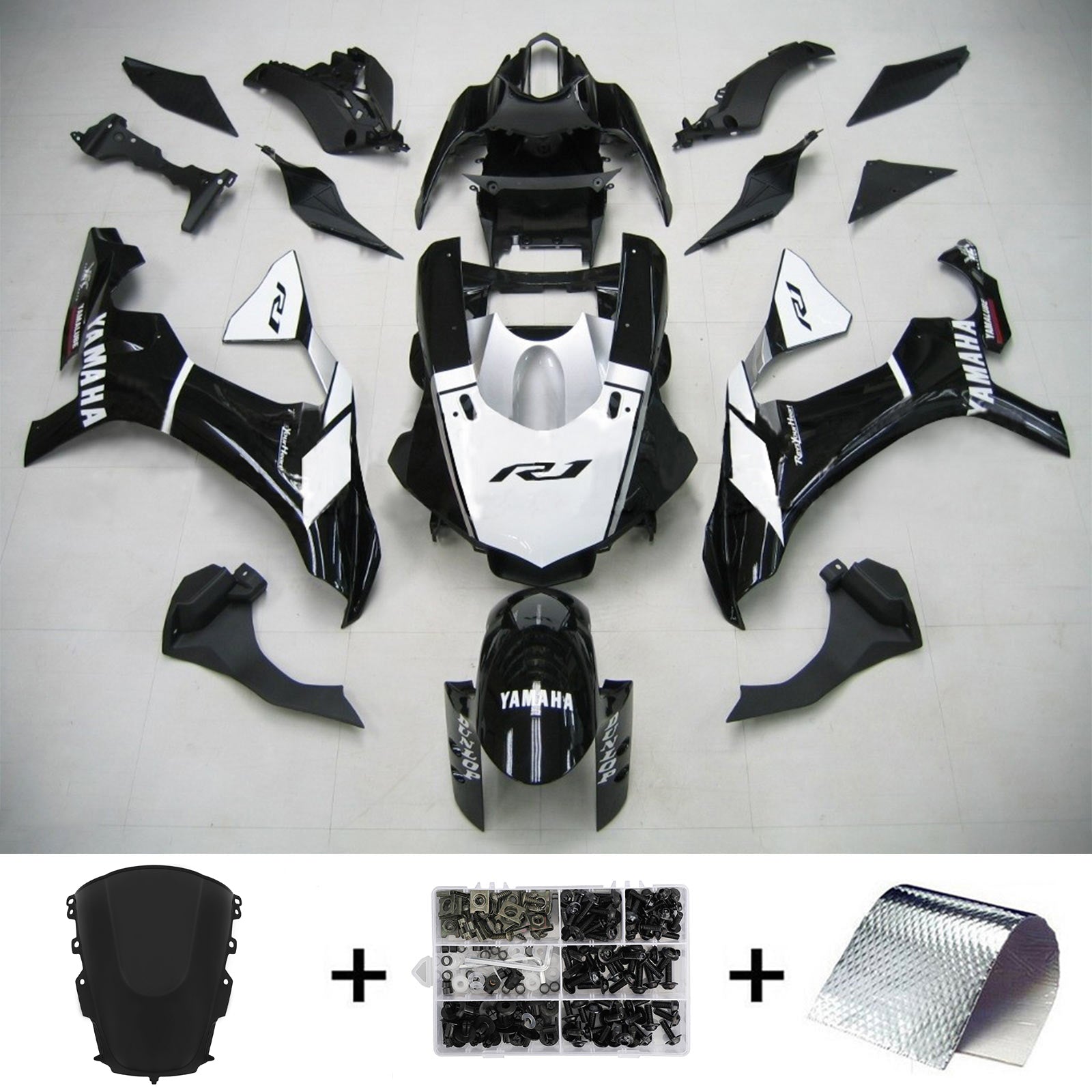 2020-2025 Yamaha YZF R1 Injeksjon Fairing Kit Bodywork Plastic ABS #101