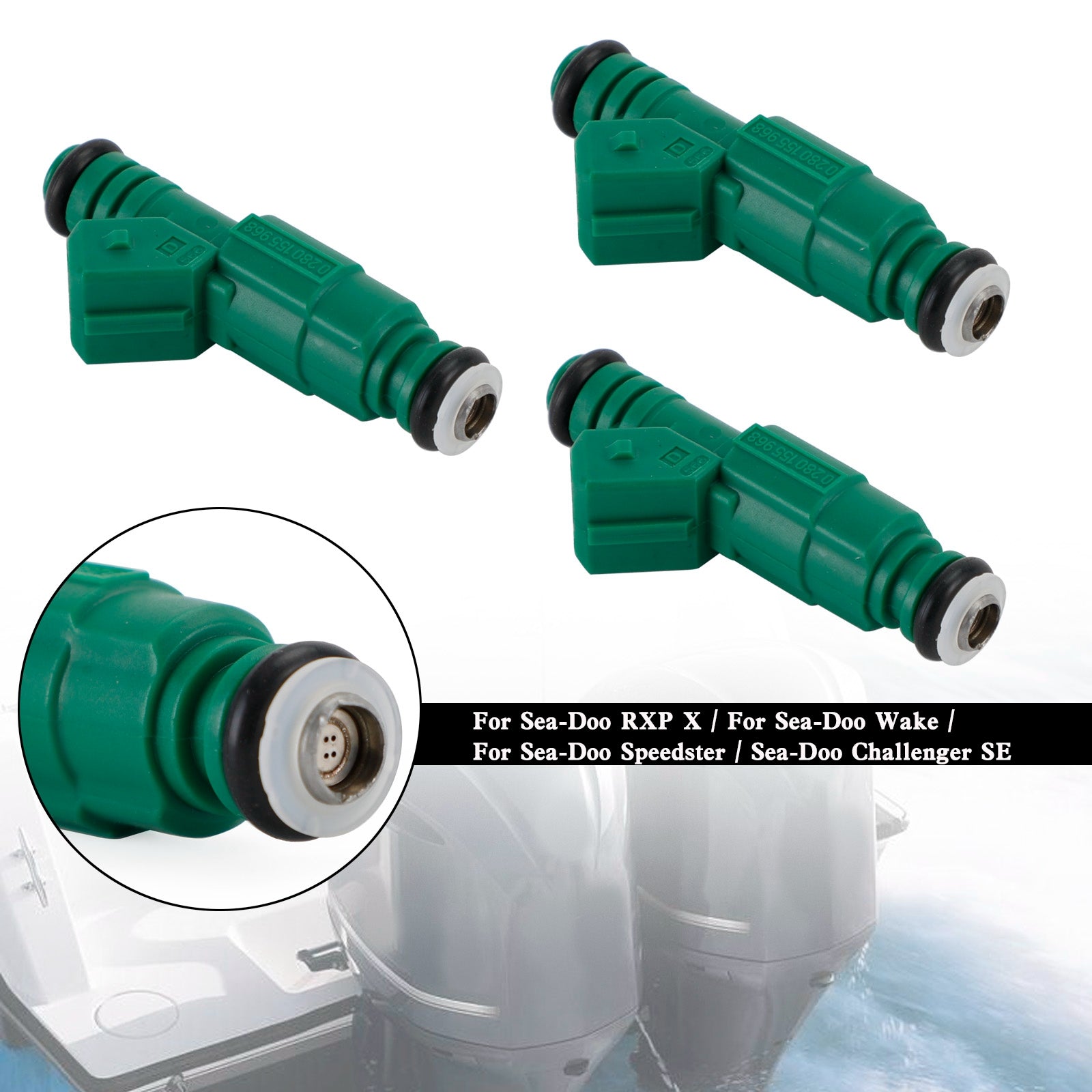 Injecteur de carburant 006-623 420874432, 3 pièces, pour Sea Doo Speedster RXP-X RXT-X 255 1503CC