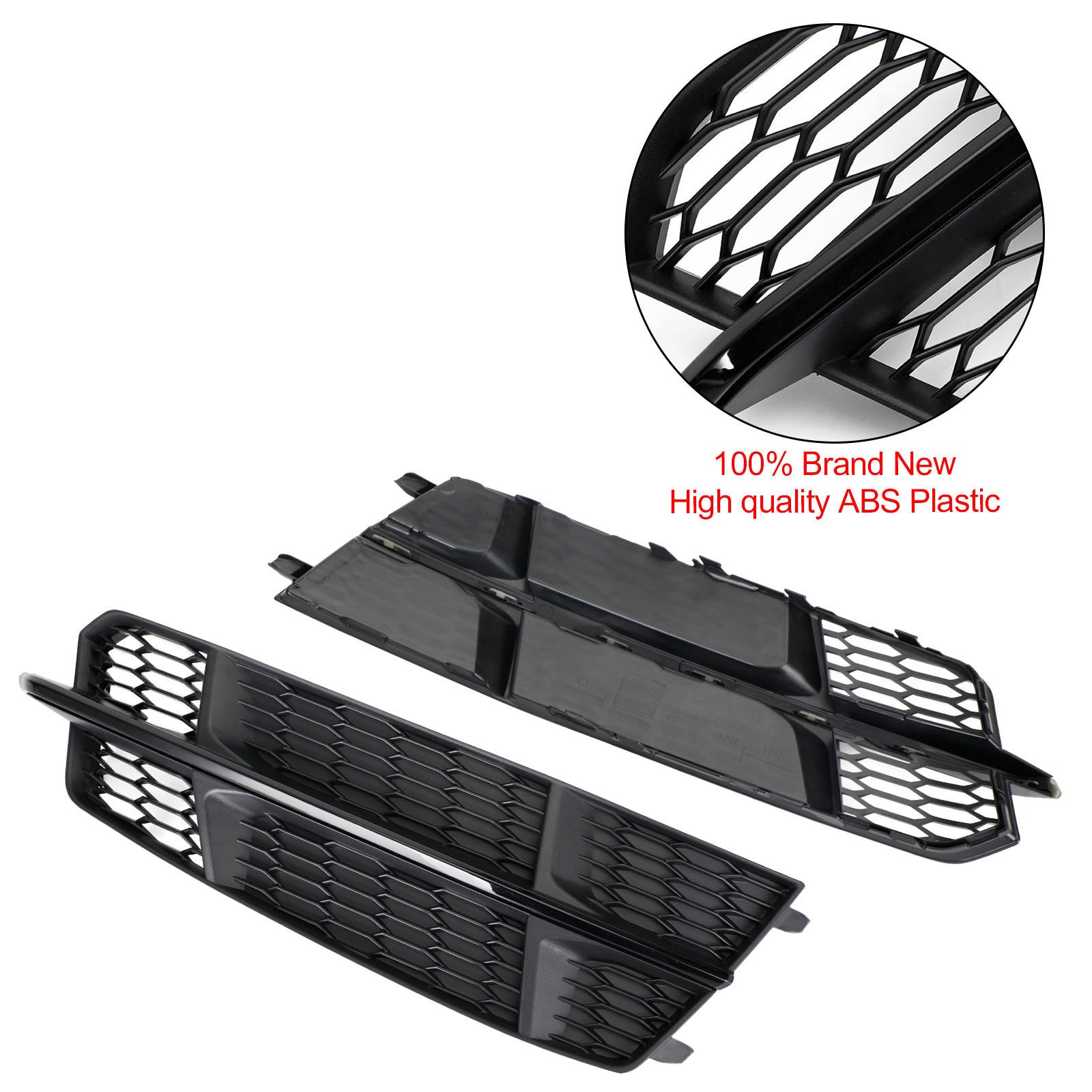 2016-2018 Audi A6 C7 S-Line Front Bumper Lower Grille Grill Matt Black