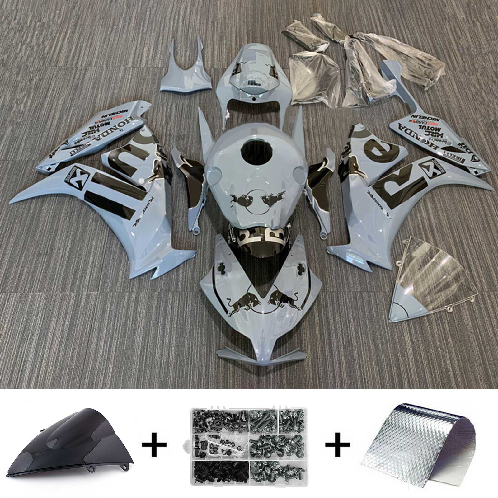 2012-2016 Honda CBR1000rr Injection Kit de carénage de camers Bodywork Plastic Abs # 166