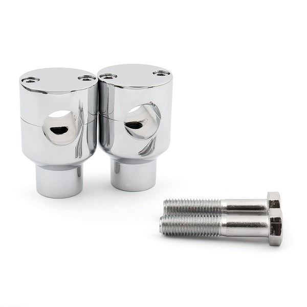 Stuurverhogers Montage Montageklemmen Motorfiets Fiets 7/8" 22mm Zwart