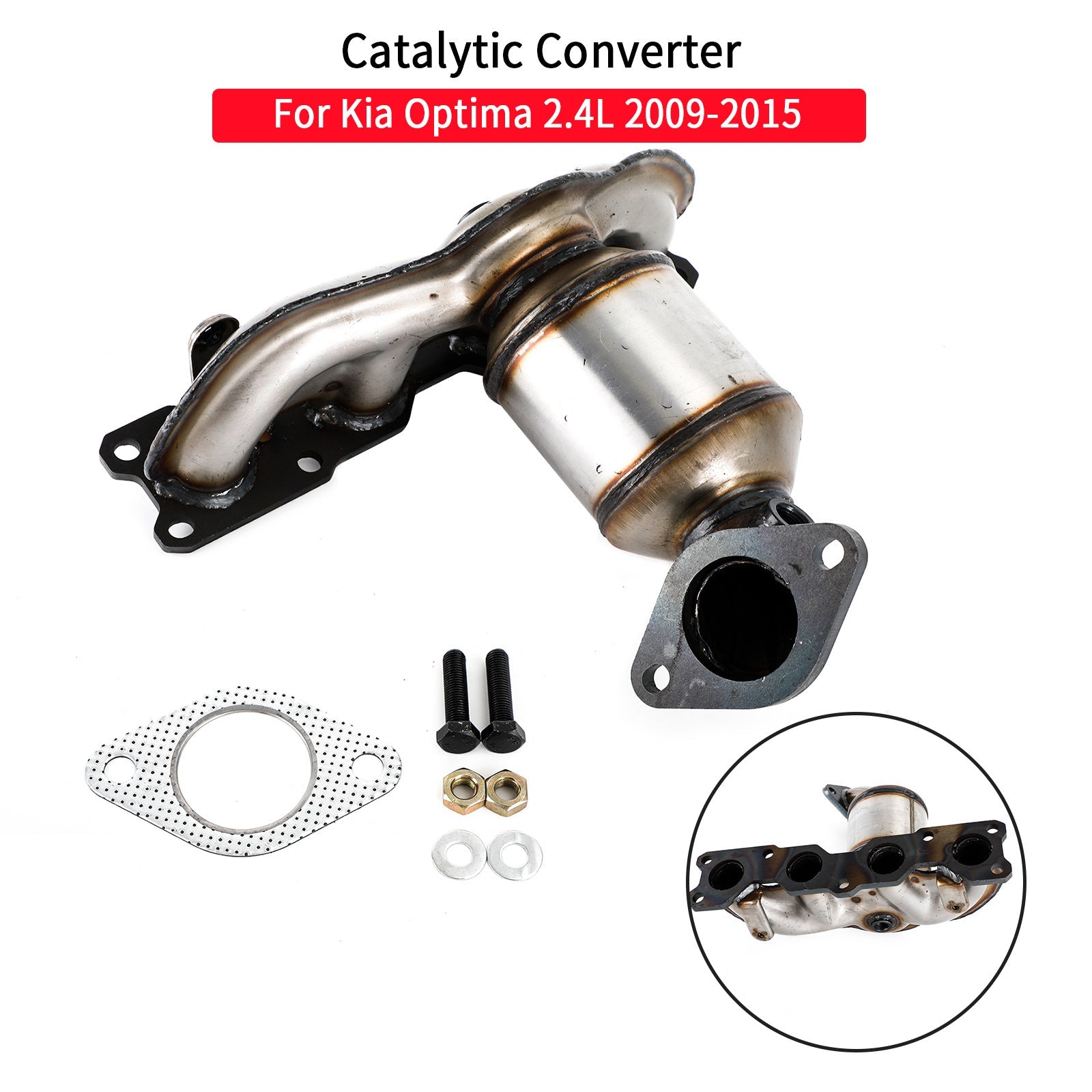 Kia Optima 2,4L 2009-2015 Convertisseur catalytique du collecteur