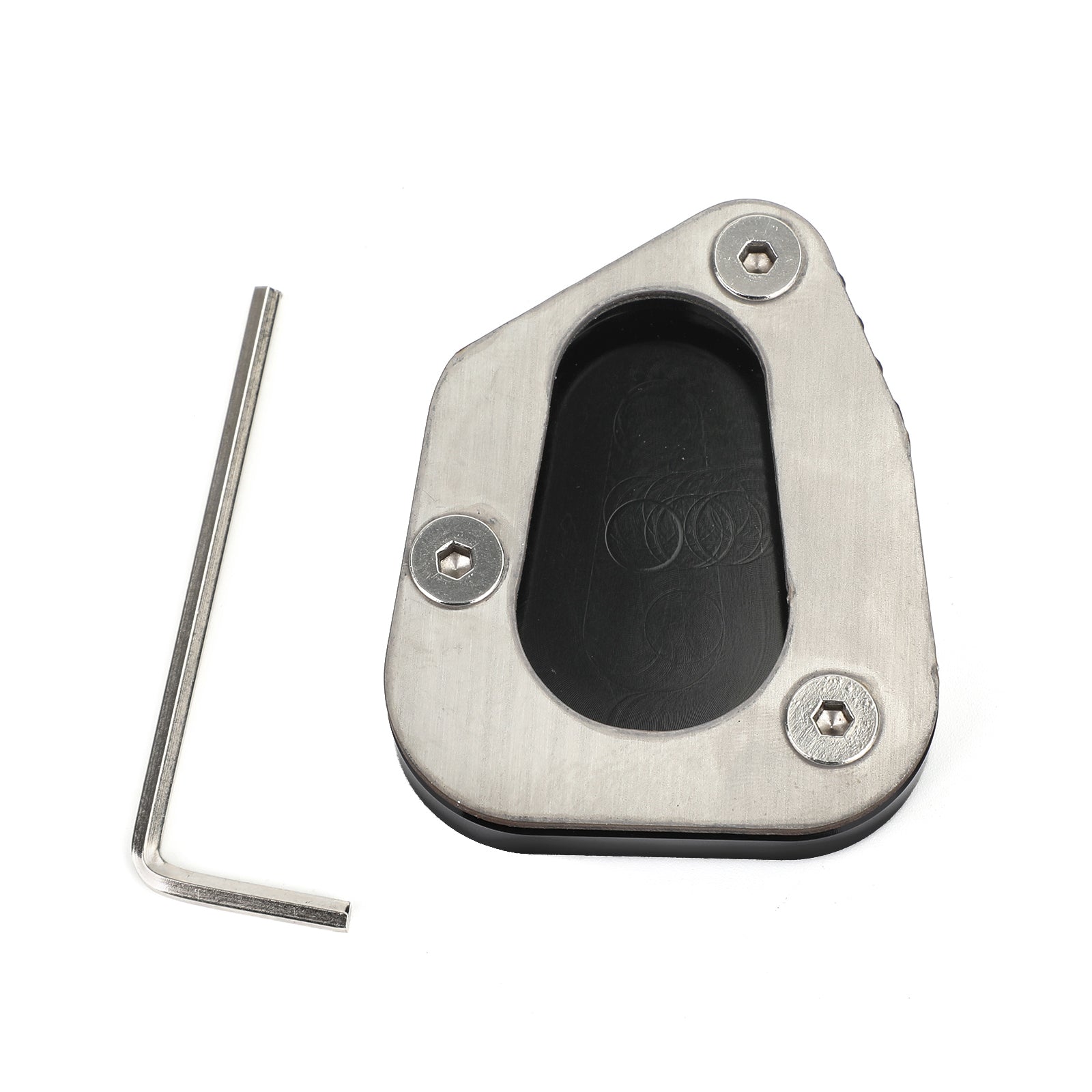 Kickstand Sidestand Forstørr plateputen Fit for Yamaha FJR1300 2006-2017 Svart generisk