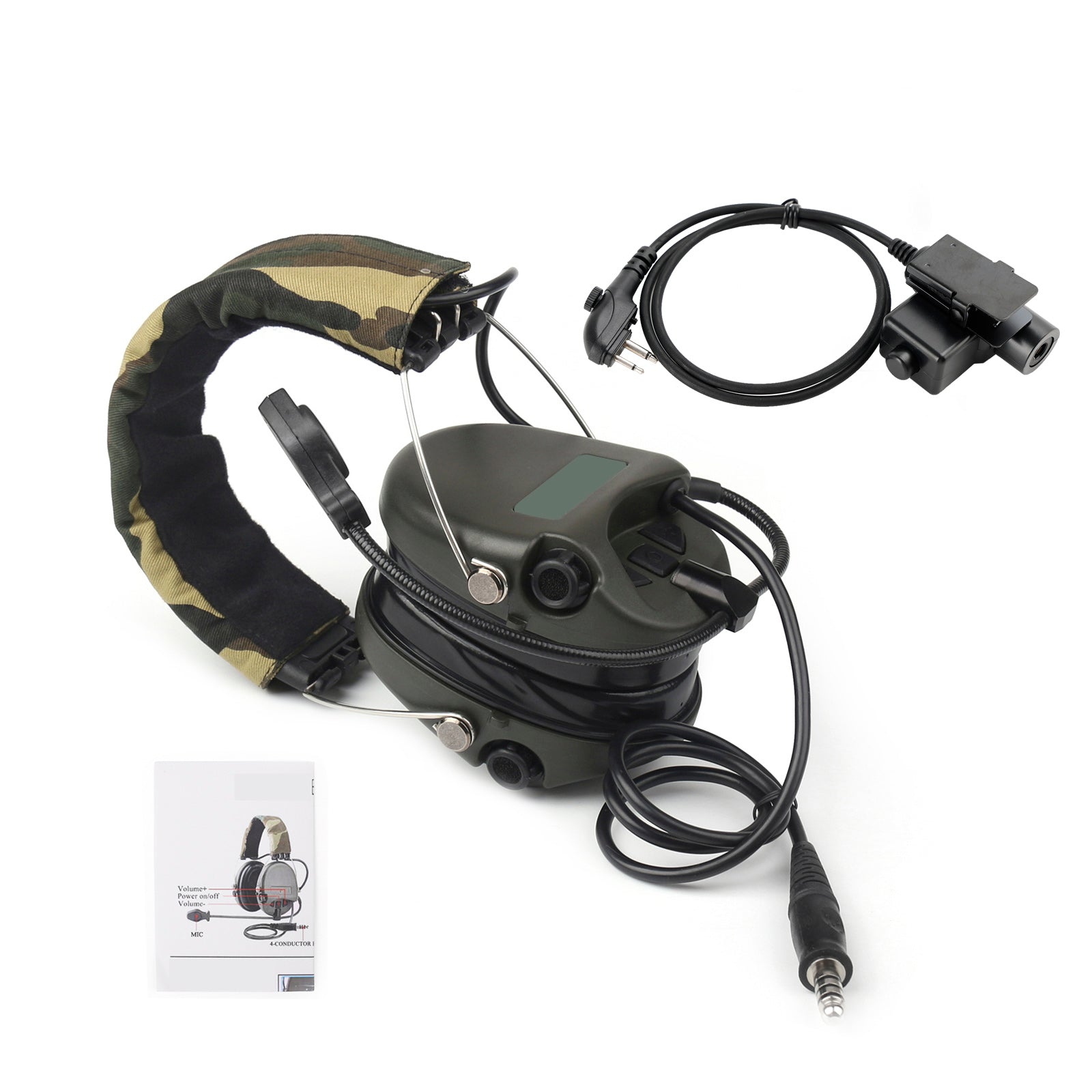 Auriculares CS con reducción de ruido y pastilla de sonido H60 para Hytera HYT TC-508 TC-510 TC-518