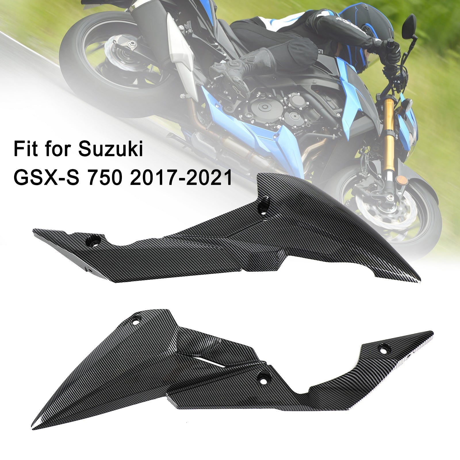 2017-2021 Suzuki GSXS GSX-S750 LÄGER BOTTOM OLJE BELLY PAN GUARD FAIRING