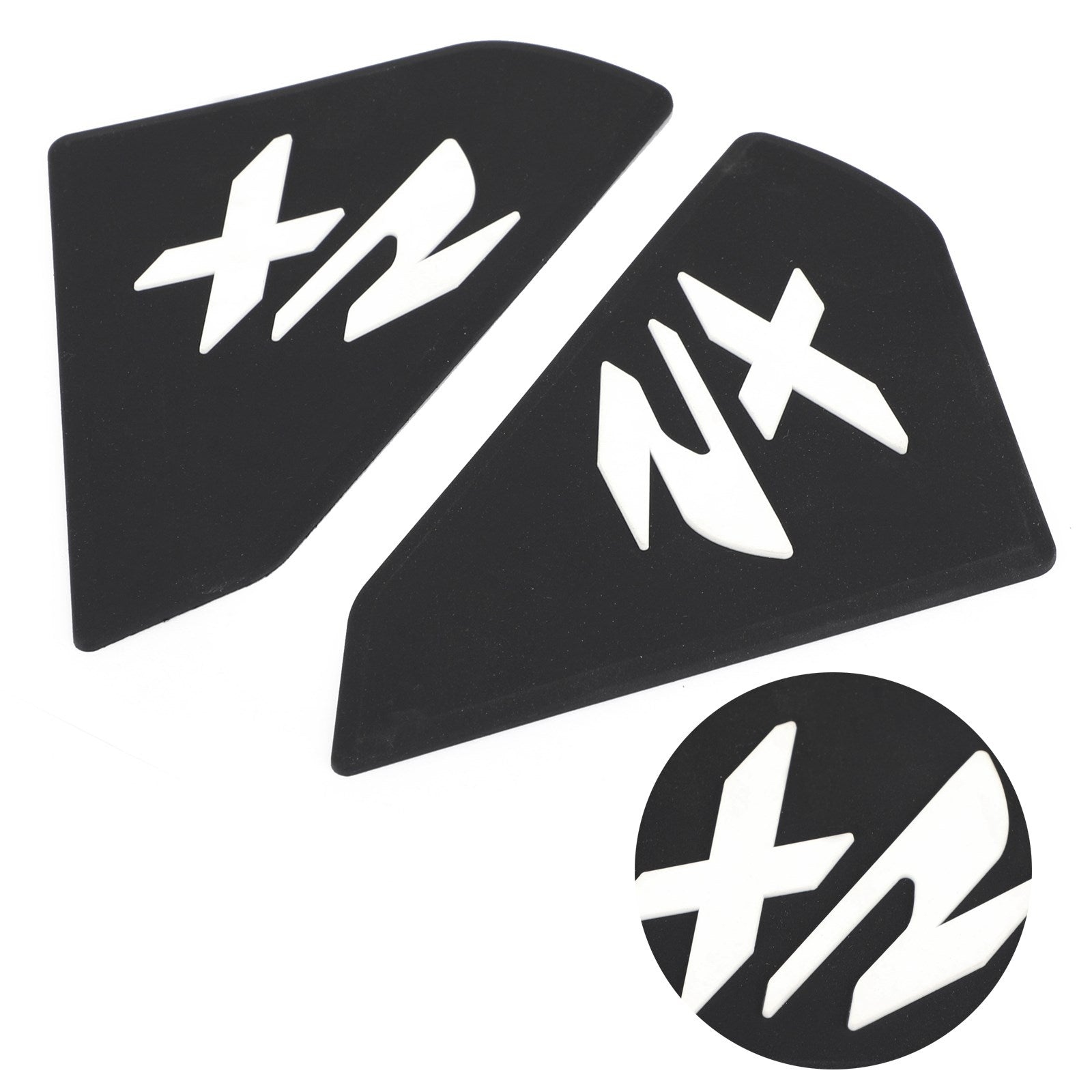 2x side Tankpad Fuel Tank Protector Fit for BMW F900XR 20+ Laget av gummi svart generisk