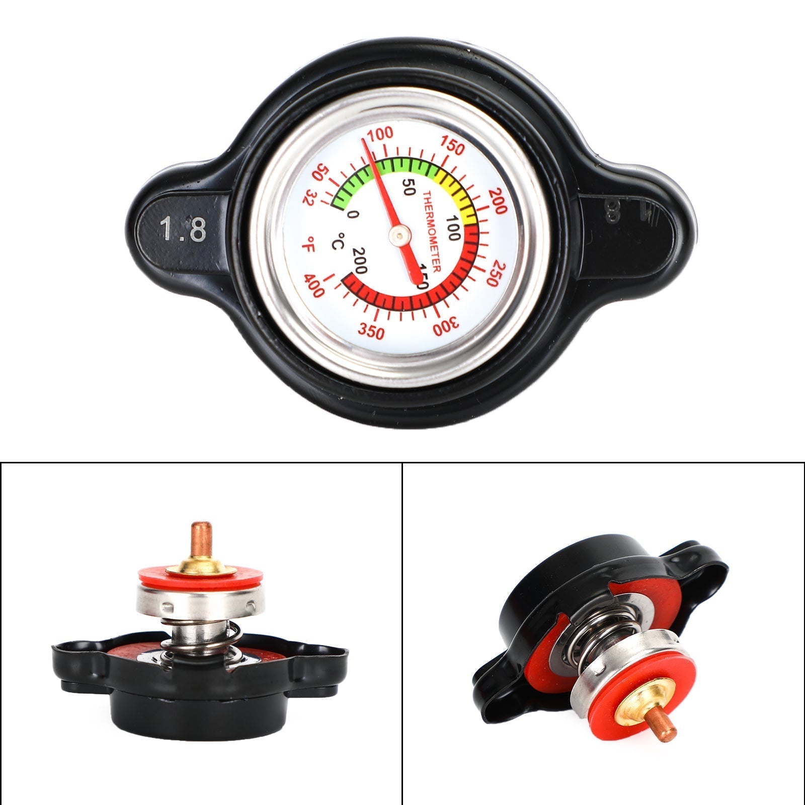 High Pressure Radiator Cap With Temp Gauge 1.8 Bar Fit For Honda Crf450R 02-15