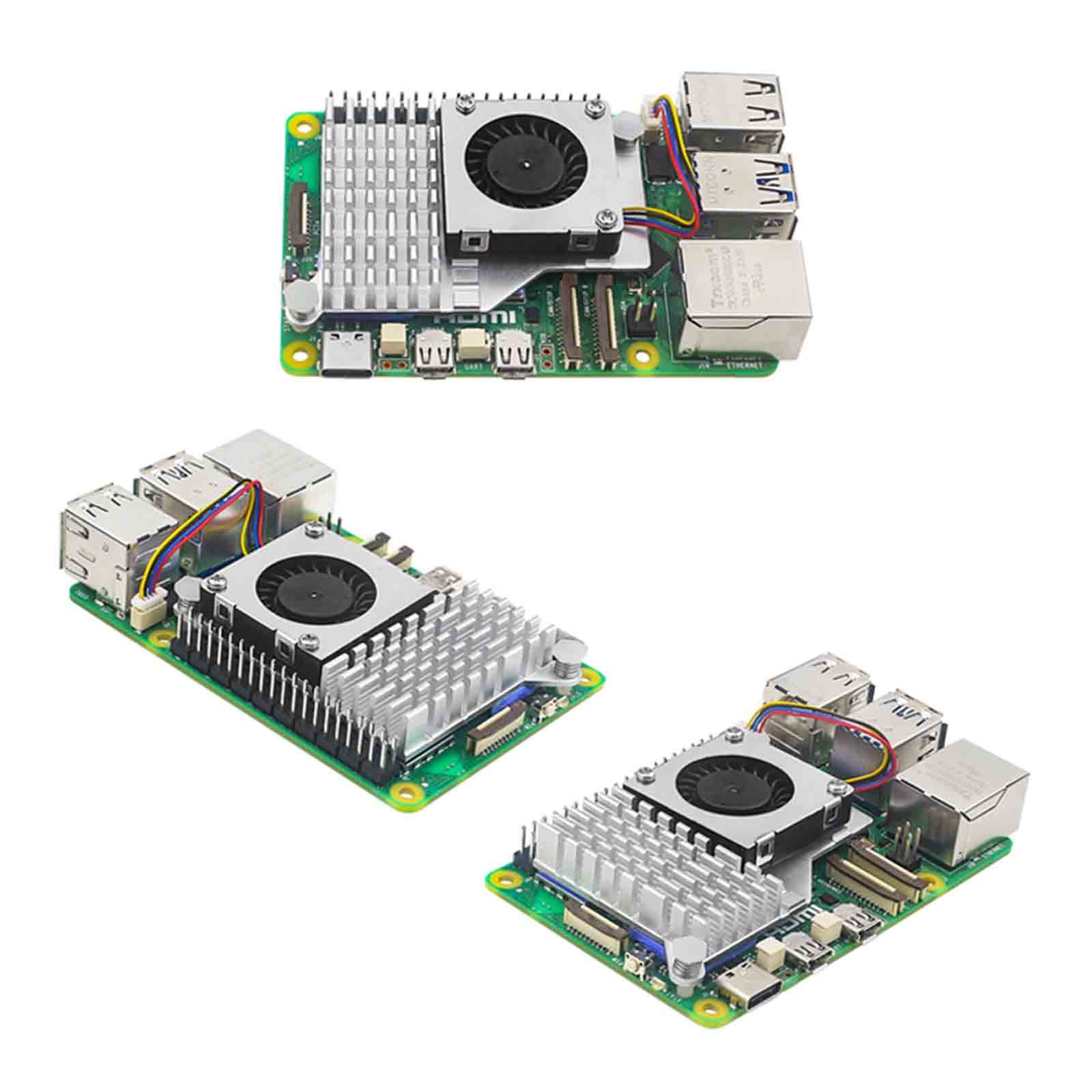 5. generácia radiátor aktívny chladič maliny Raspberry Pi Hliníkový dúchadlo ventilátor