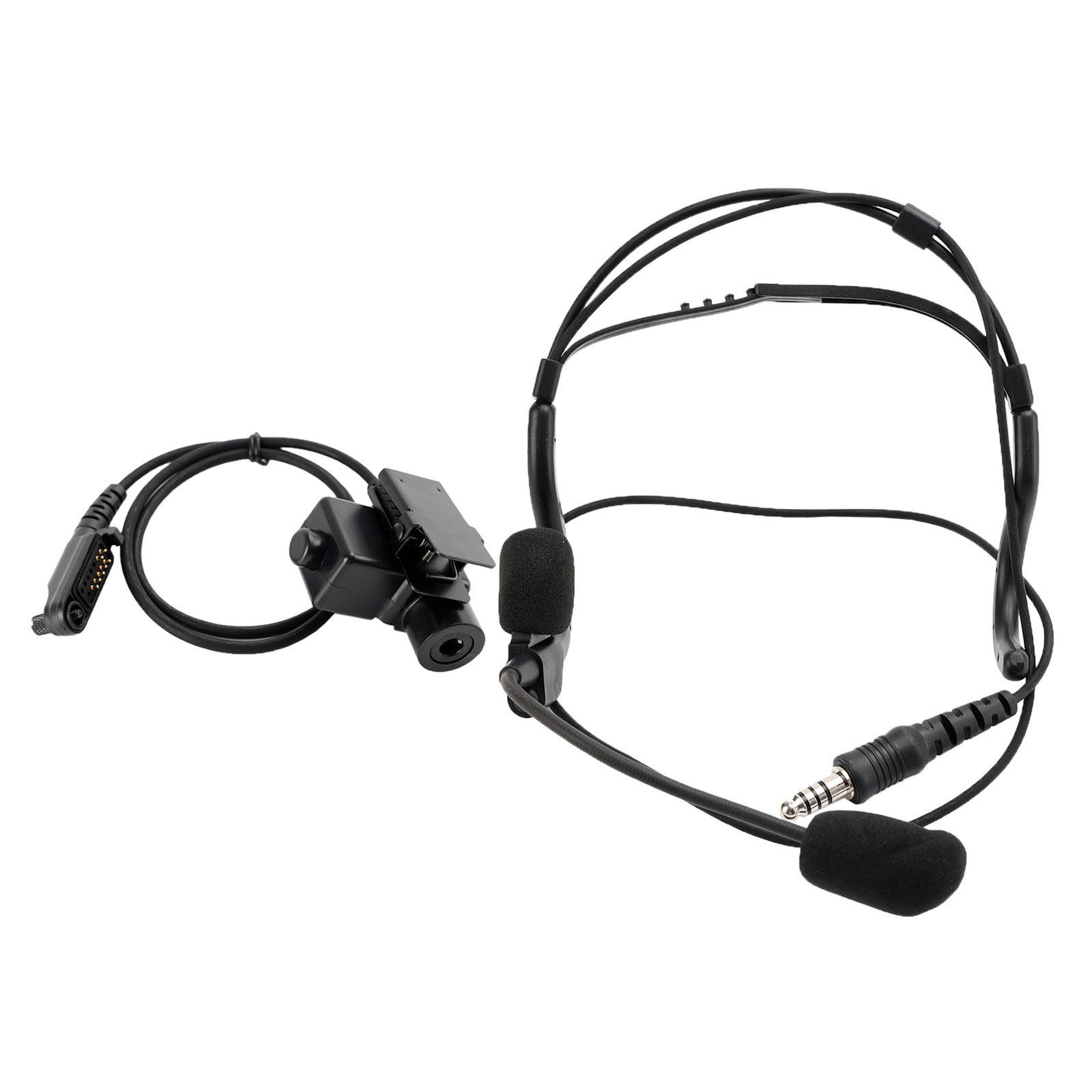 7.1-C8 Tactical headset zadného pripojenia 6pin U94 PTT pre HYT PD682G PD662G PD665