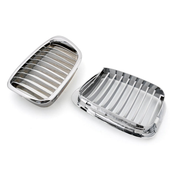 1999-2003 BMW E39 5 Series Chrome Front Kidney Grill Mesh Grille 51132497261 51132497262 51137005838 51137005837 Generic