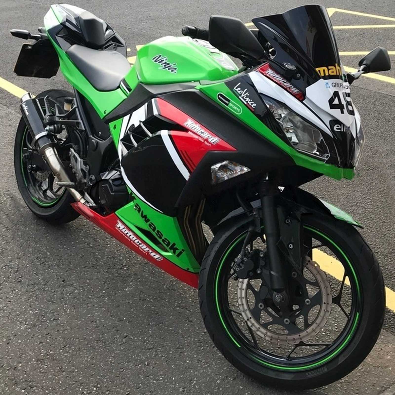 2013-2024 Kawasaki Ex 300/Ninja 300 Kit de carénage injection Bodywork Abs en plastique