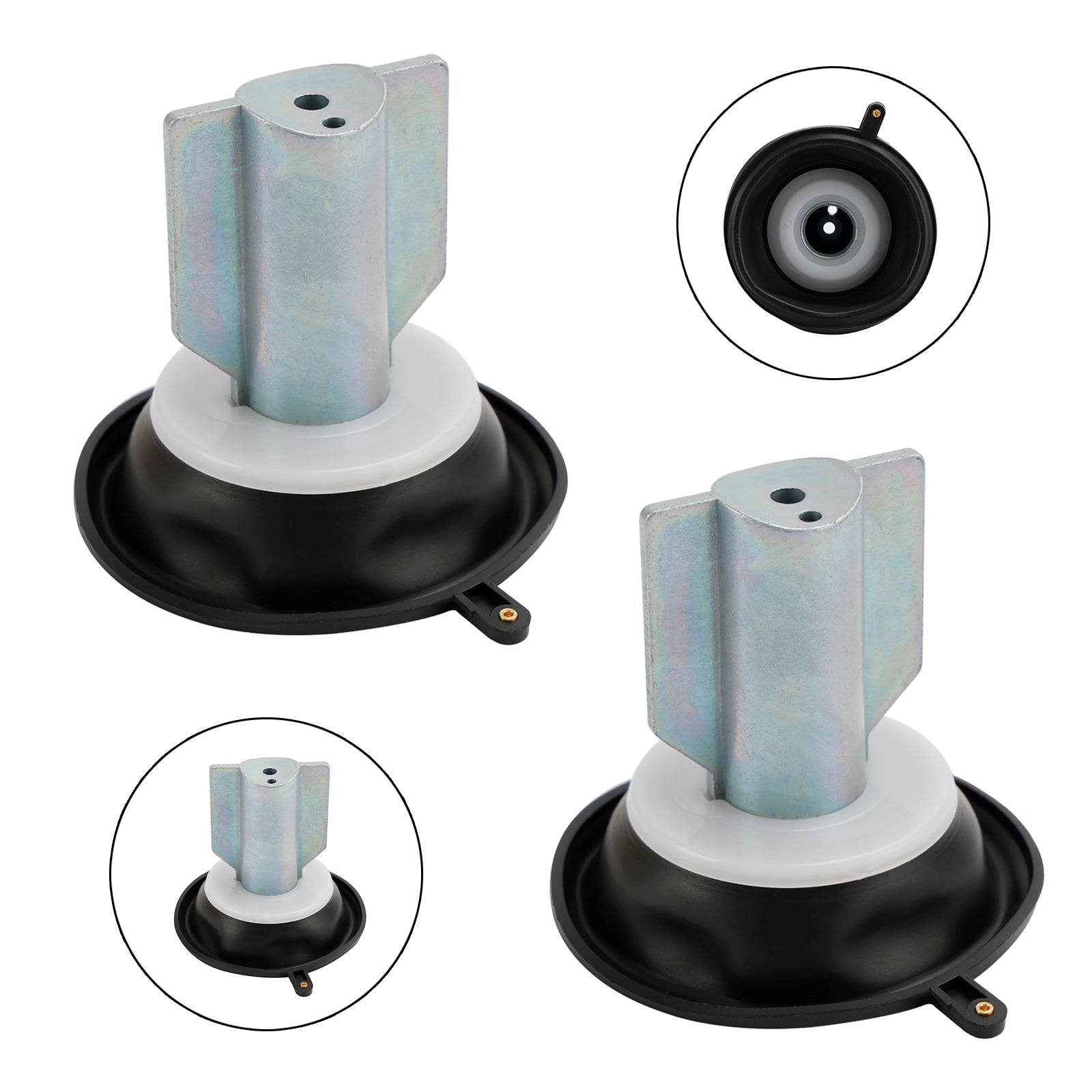 2 diaphragmes de piston de carburateur adaptés à Kawasaki PRAIRIE 700 KVF650 KVF700