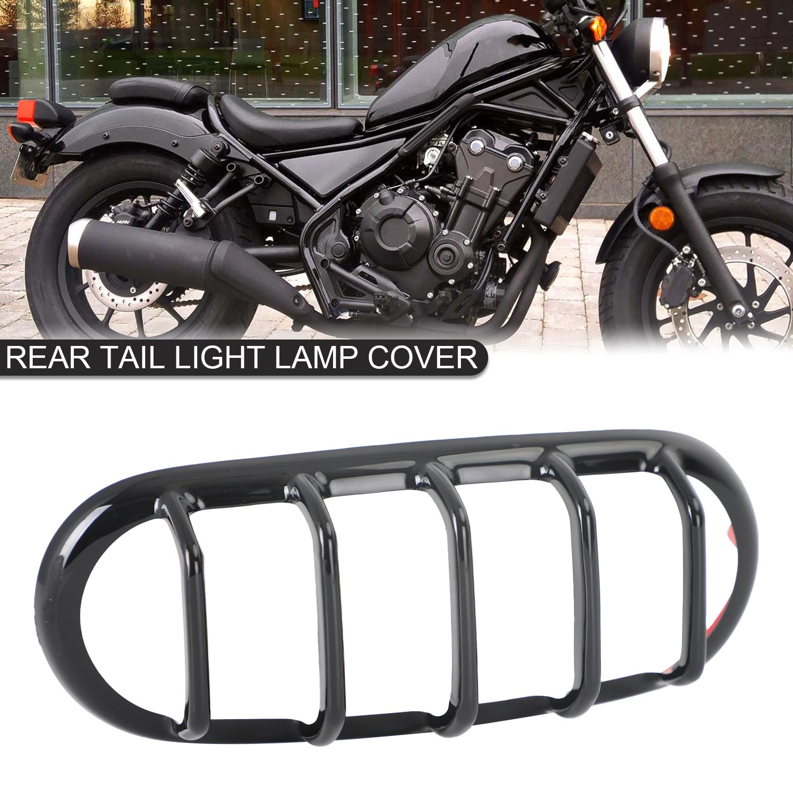 Bakre bakljuslampan täcker trim abs för Honda Rebel CMX 300 500 2017-2021 Generic