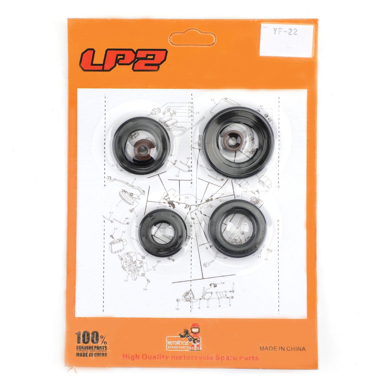 Honda XR 100 XR100 XR100R 1981-2003 Komplett motoroljeforseglings veivhus Kit