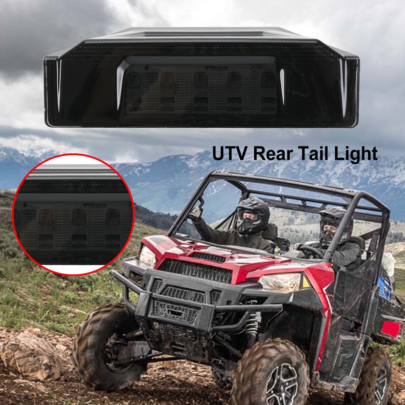 2412774 UTV TAIL Light for Polaris Ranger Crew 570 XP 900 Allmänt 2013-2020 Generic
