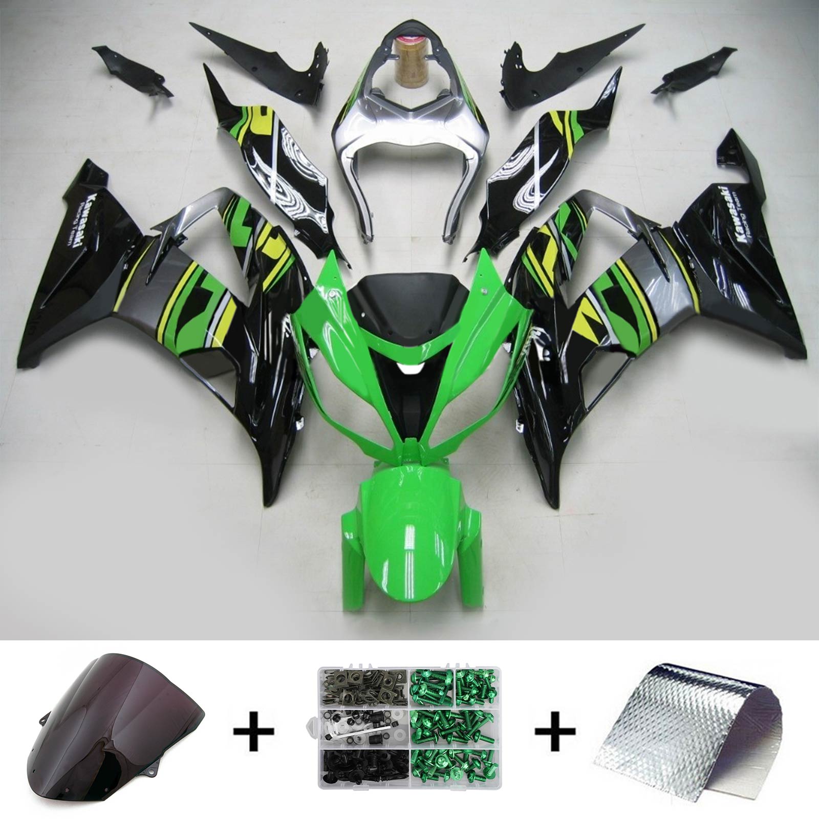 2013-2018 KAWASAKI ZX6R 636 Kit de carénage injection amotopart Bodywork Plastic Abs # 111