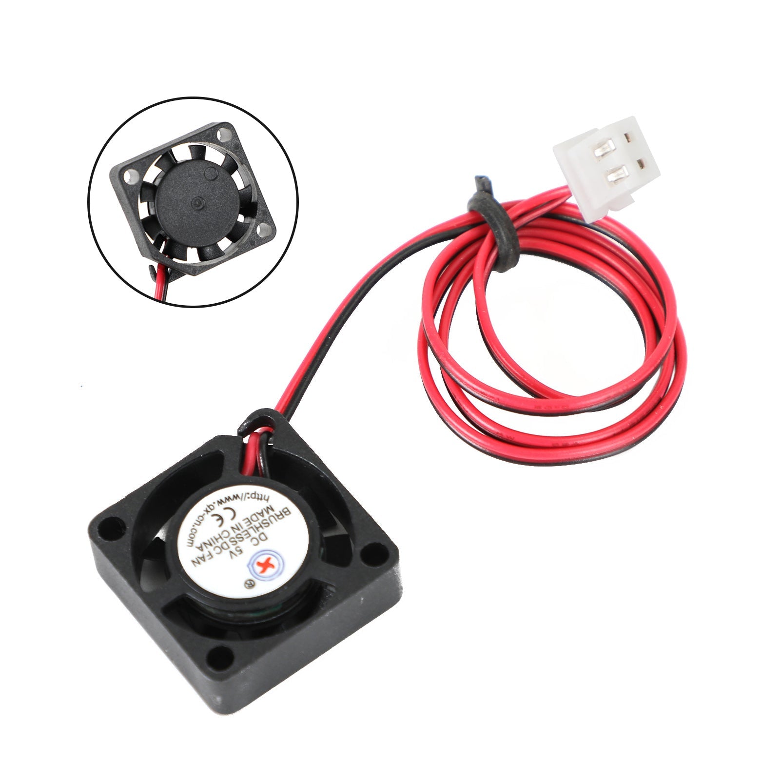 Ventilador de refrigeración DC sin escobillas, 5V, 2006, 20x20x6mm, manga, 2 pines, cable